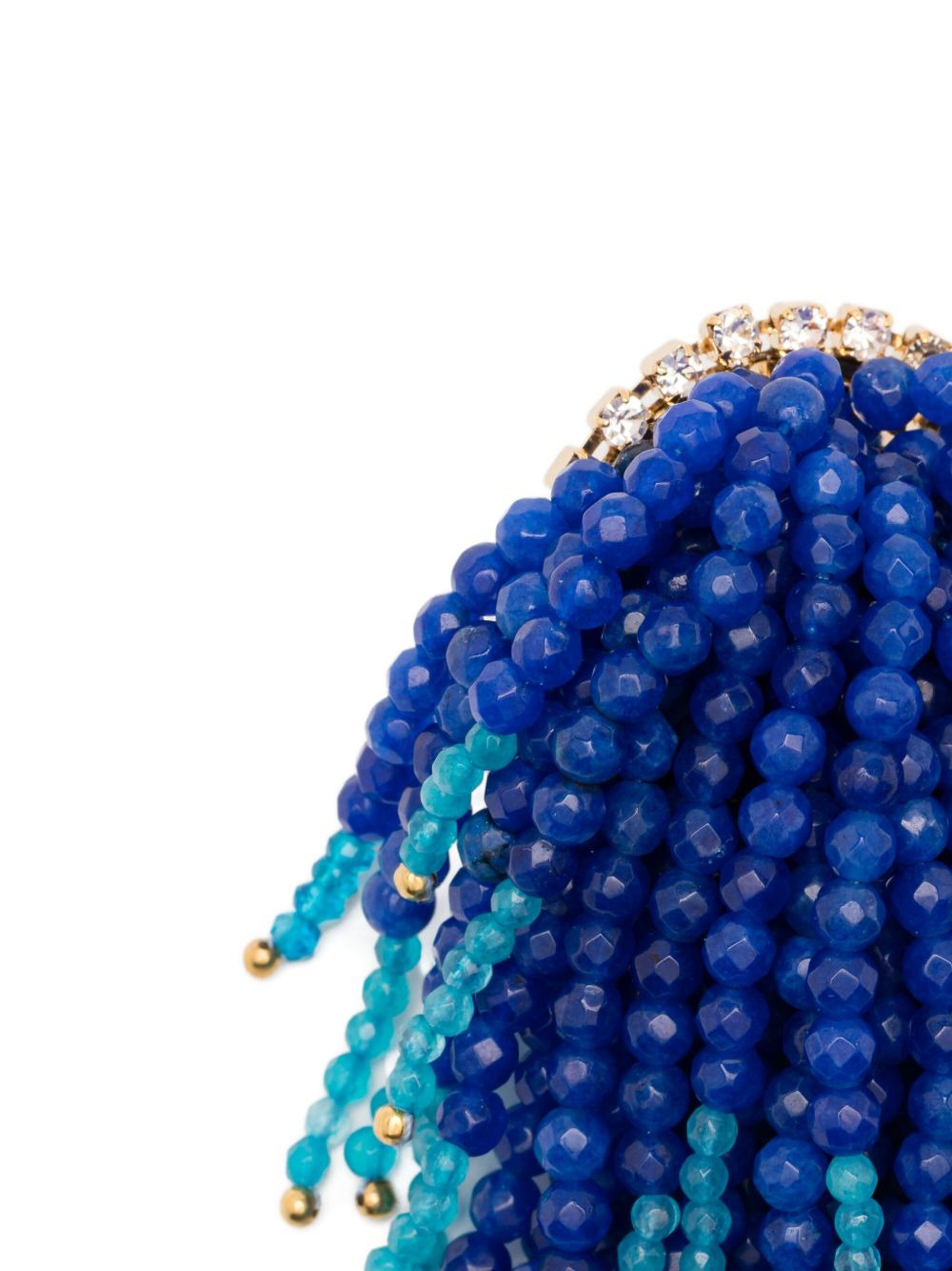 beaded tassel earring - 2