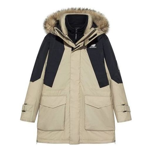 New Balance Winter Snowsuit Warm Jacket 'Beige Black' NPA43121-BEI - 1