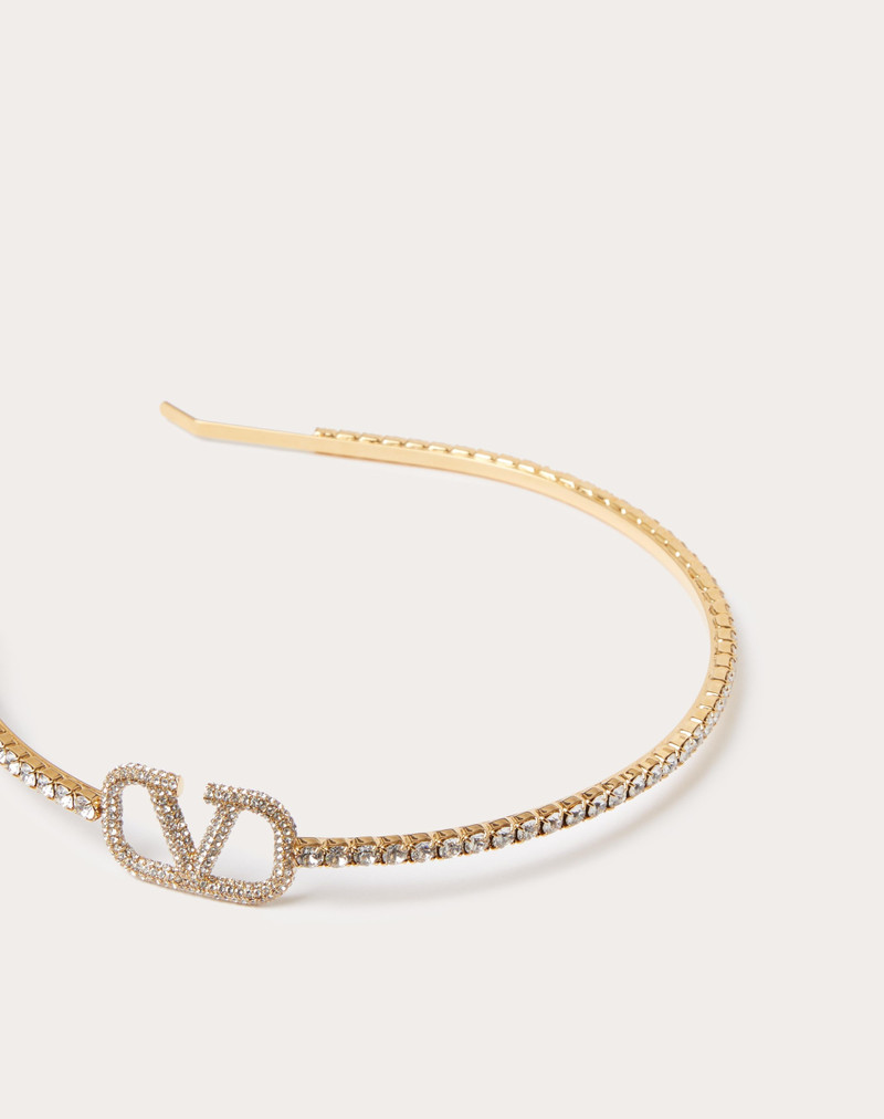 VLOGO SIGNATURE METAL AND SWAROVSKI® CRYSTAL HEADBAND 4