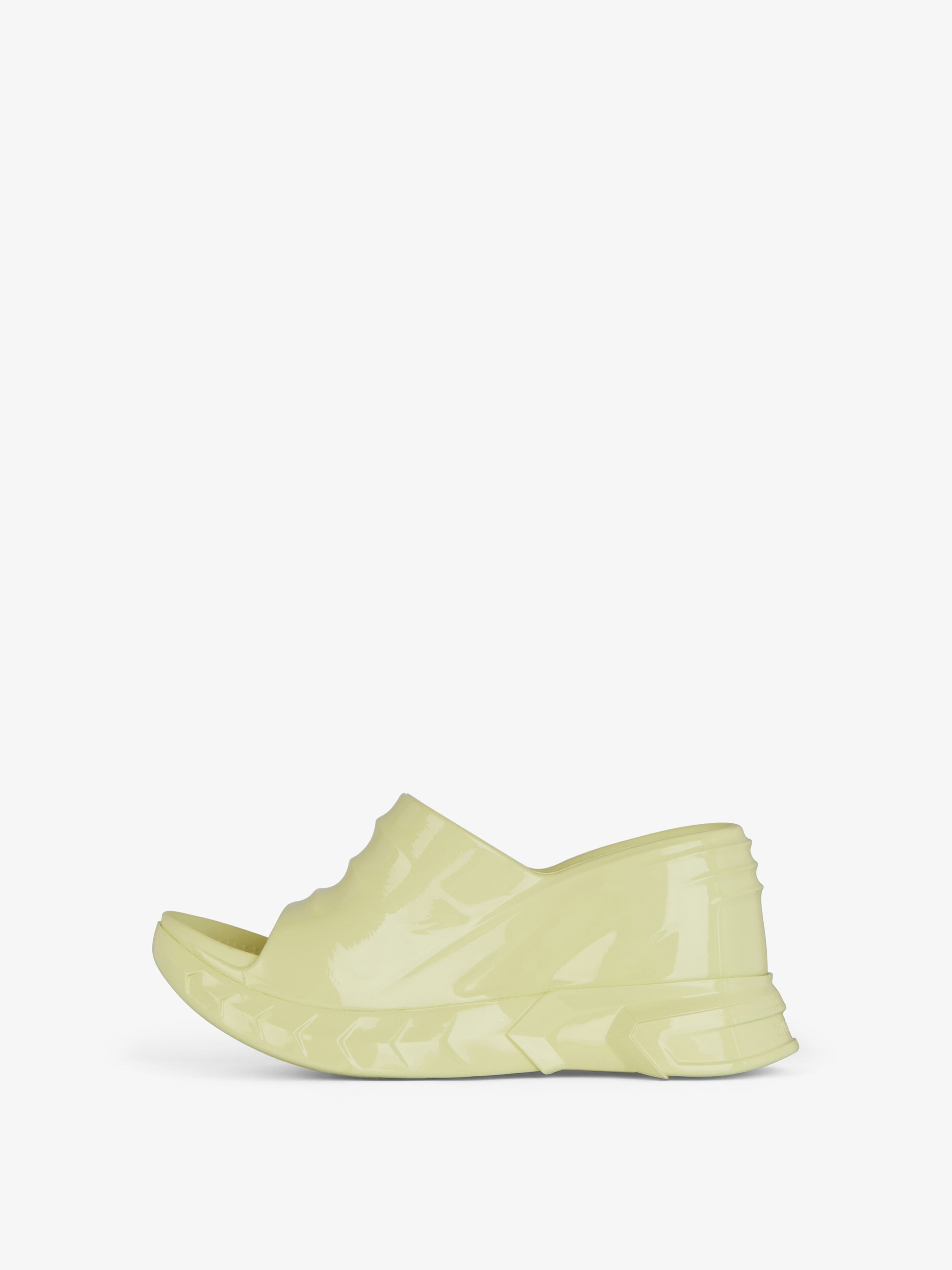 MARSHMALLOW WEDGE SANDALS IN RUBBER - 4