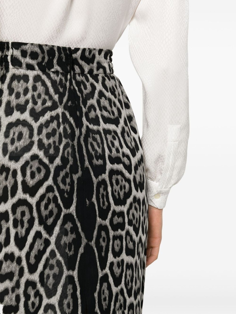 leopard-print silk skirt 5