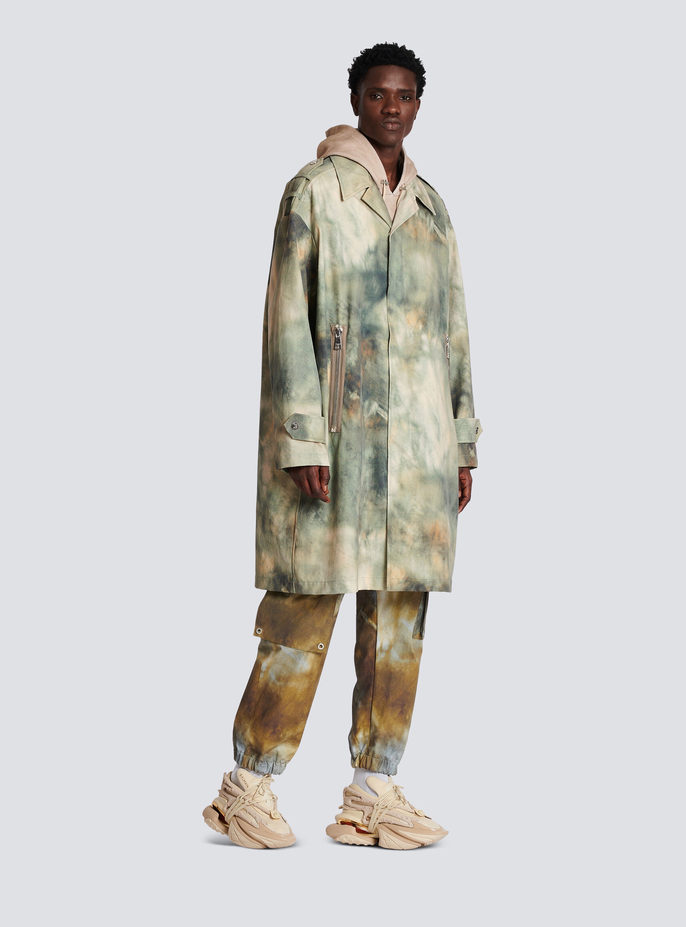 Desert print cotton coat - 3
