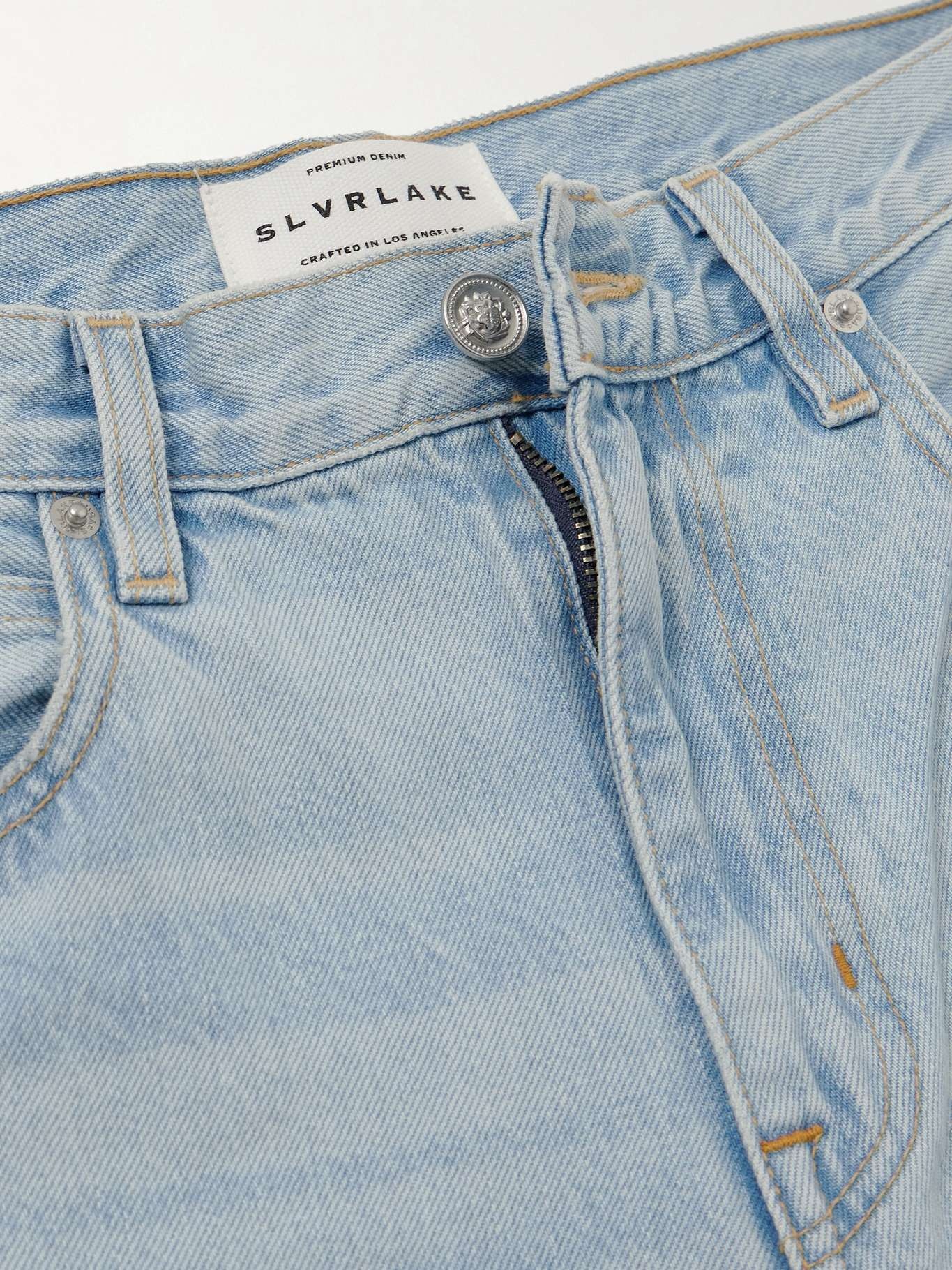 Ella mid-rise barrel-leg jeans Light denim - 5