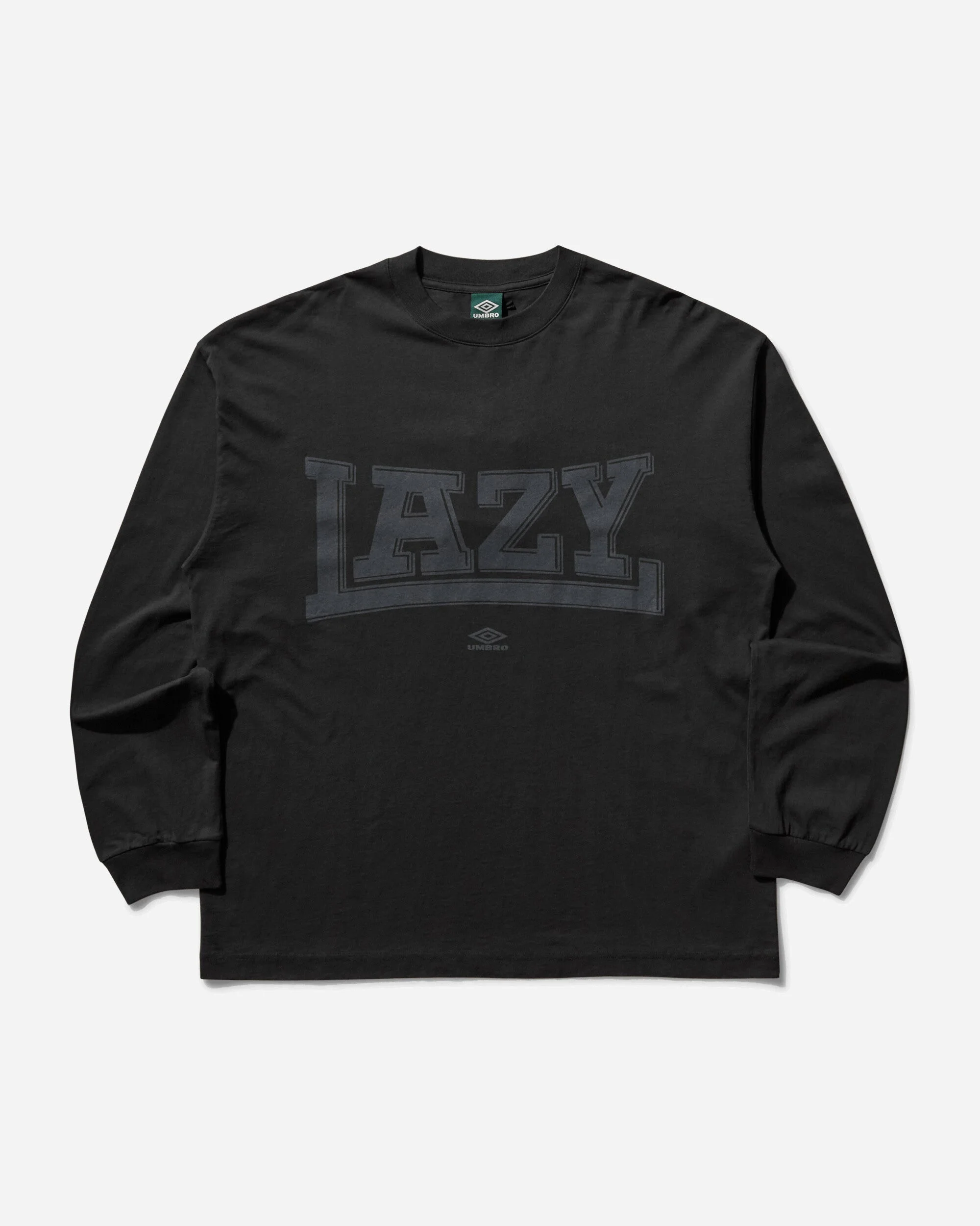 Men's Lazy Longsleeve T-Shirt Washed Black - 1