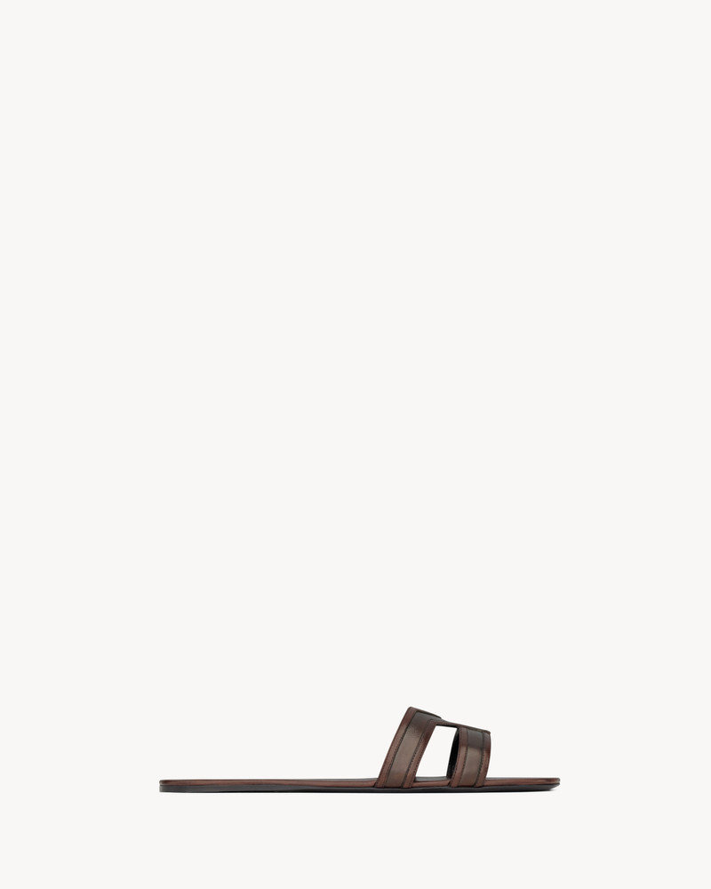 MABROUKA SLIDES IN SMOOTH LEATHER - 1