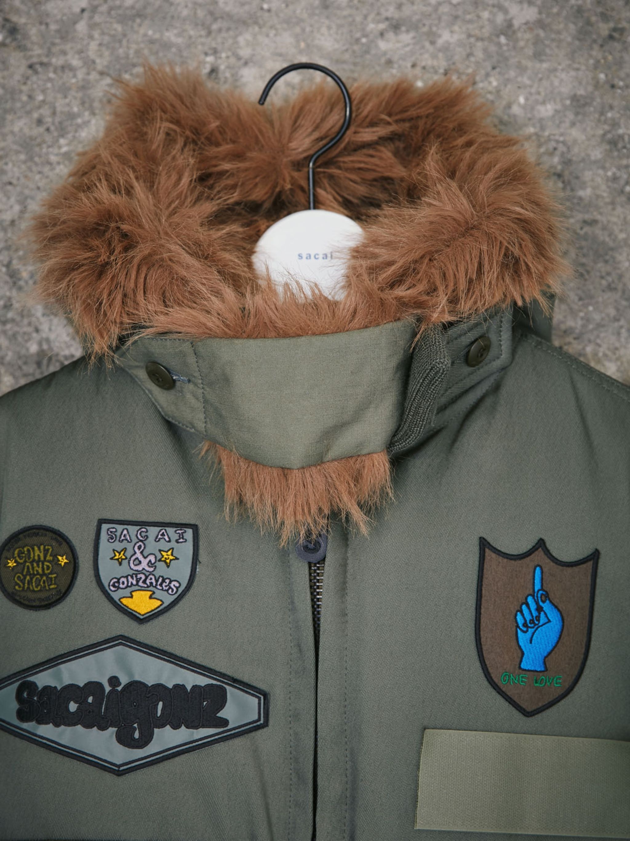 sacai x SPIEWAK Gonz Multi Patch Coat - 5