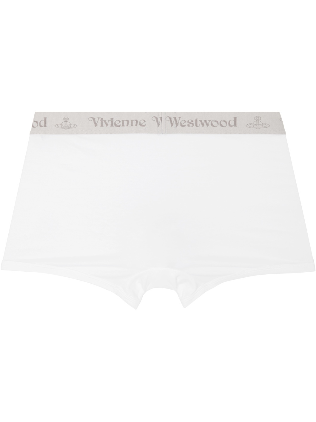 Two-Pack White & Gray Band Boxer Briefs - 3