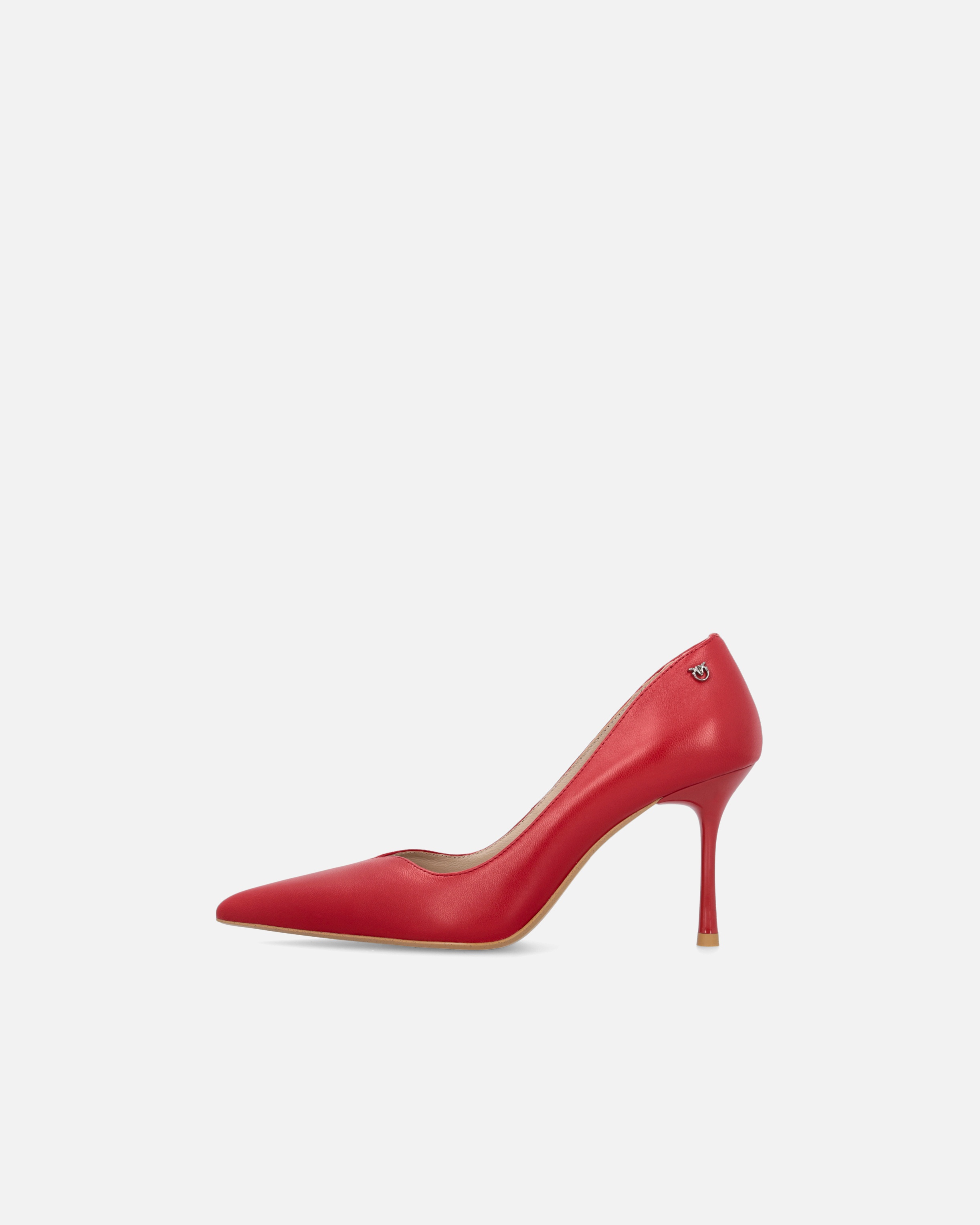 POINTED TO NAPPA LEATHER HEELED SHOES - 5