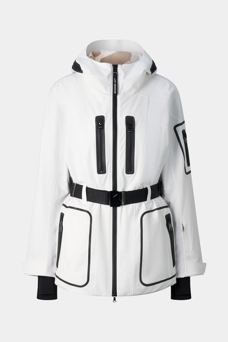 Bond Ski Jacket in White/Black 1