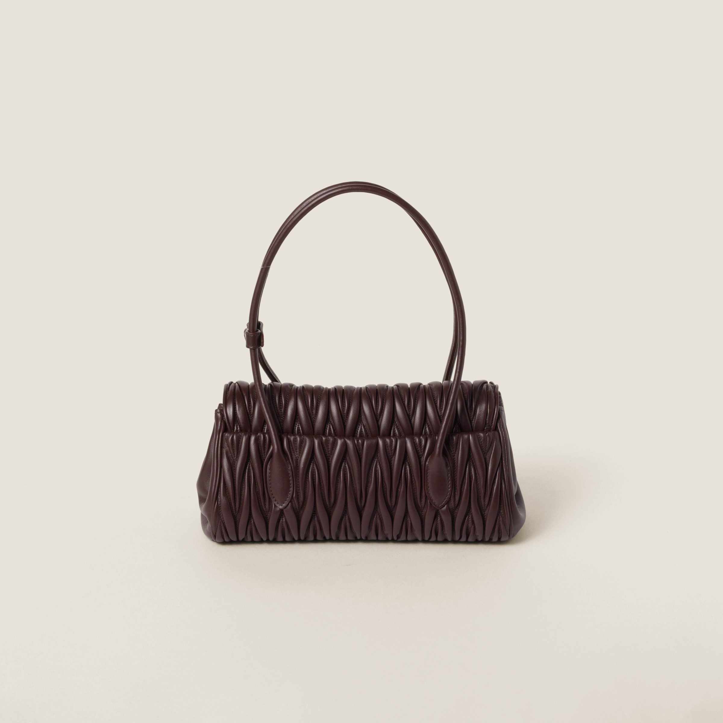 Matelassé nappa leather shoulder bag - 4