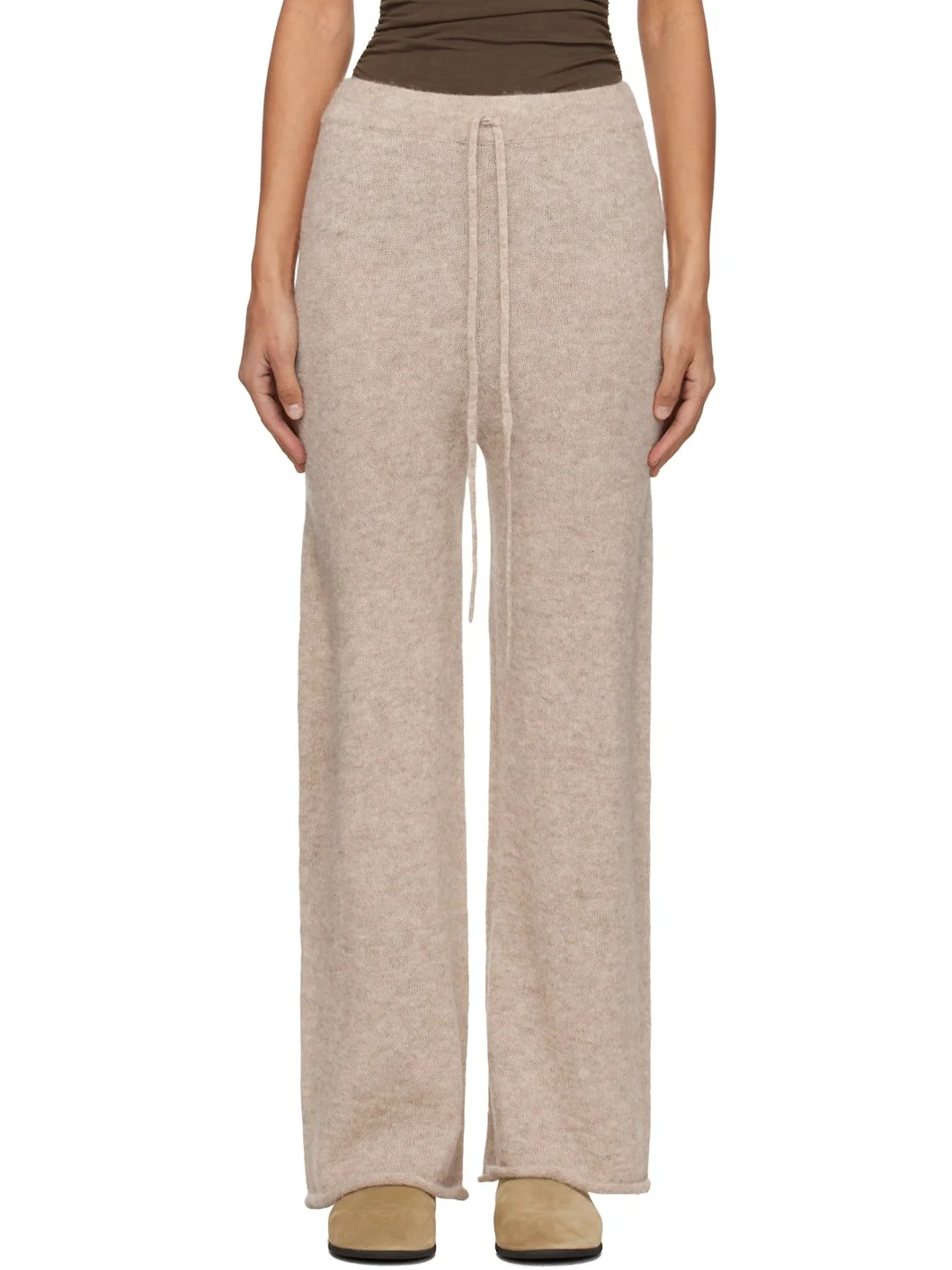 Beige Roll Lounge Pants - 1