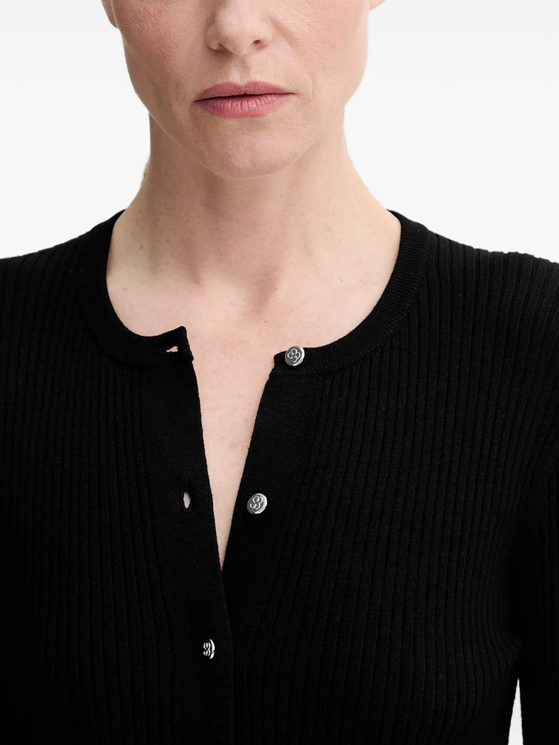 Henley ribbed-knit sweater 4