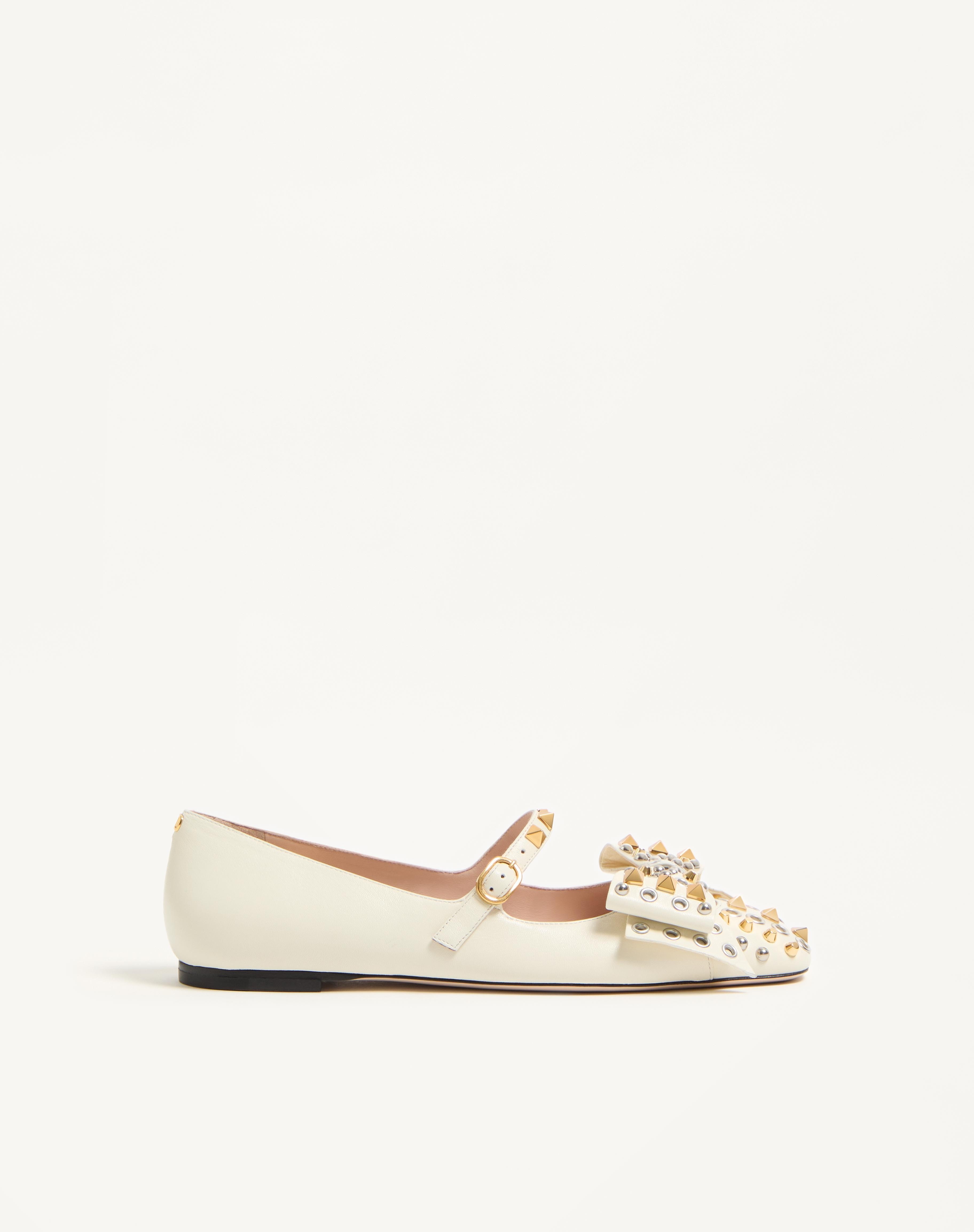 MARY-JANE BOWOW BALLERINA IN KIDSKIN WITH STUDS - 1