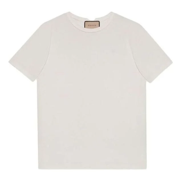 Gucci Cotton Jersey T-Shirt with Double G 'White' 548334-XJEJF-9088 - 1