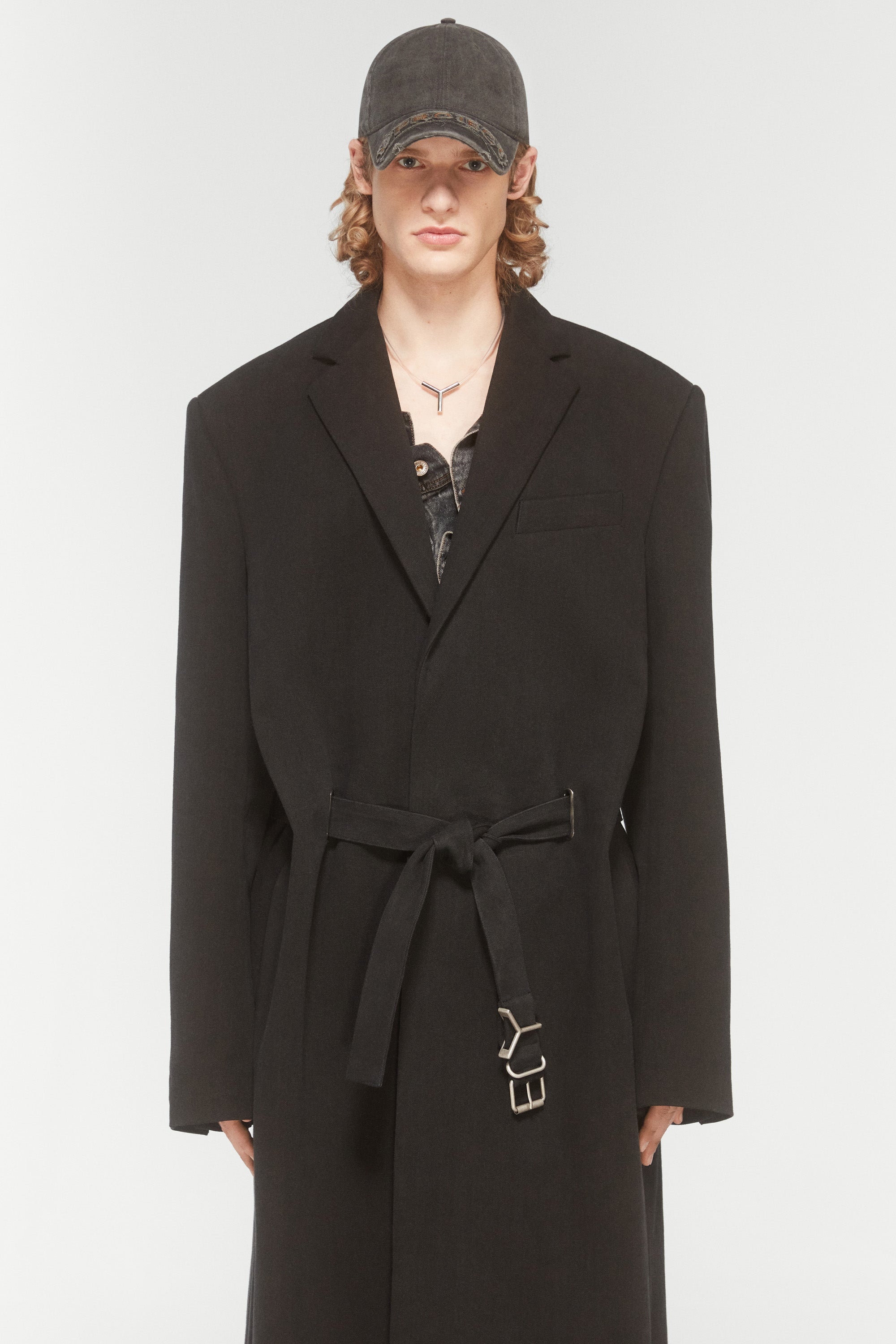 Y/Project EVERGREEN Y BELT COAT | yproject | REVERSIBLE