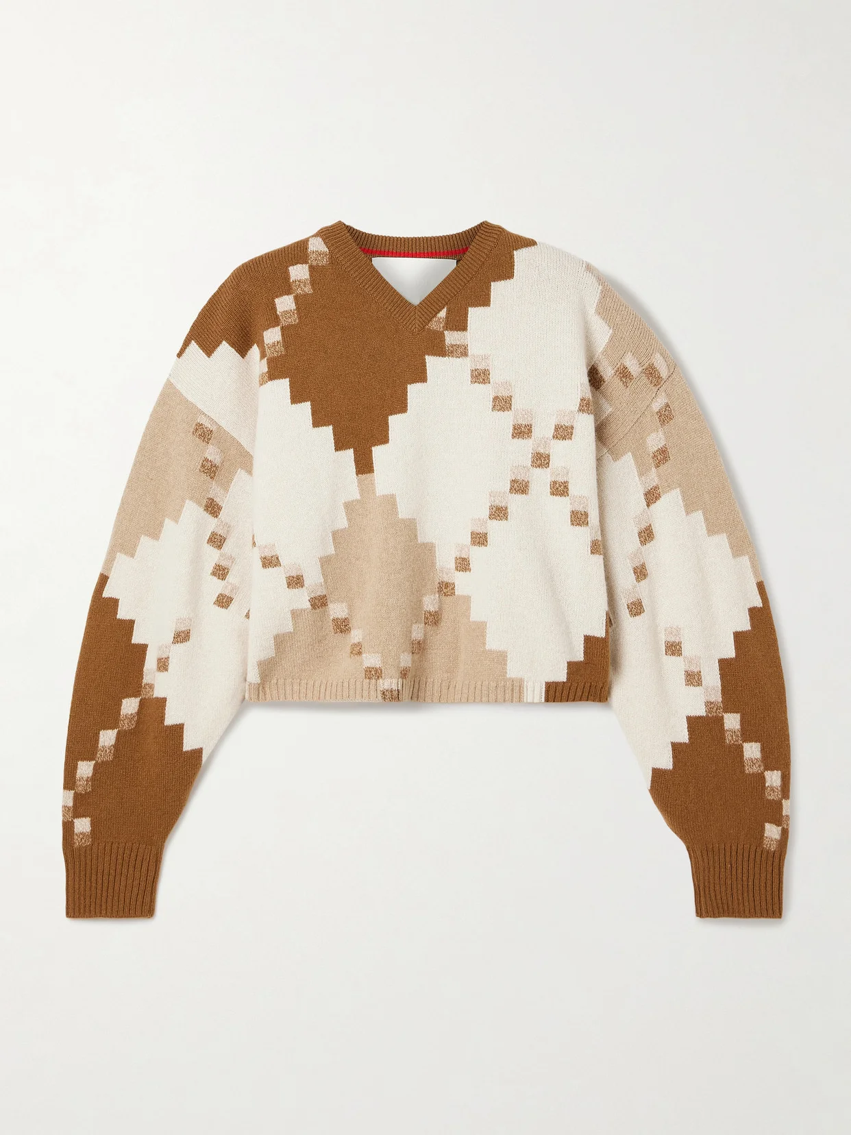 The Ava Jacquard-knit Wool Sweater - 1