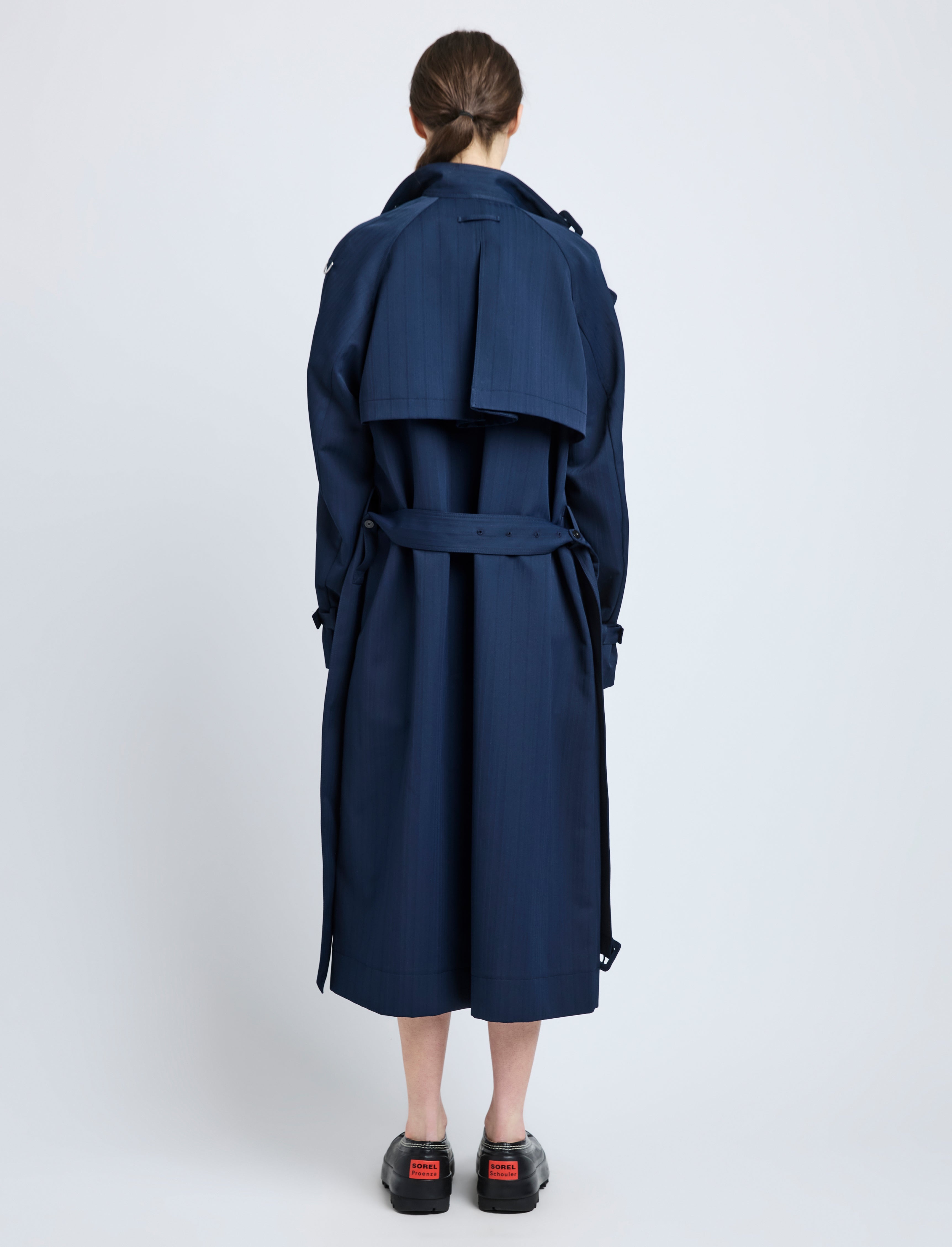 Sabina Coat in Technical Nylon Jacquard - 4