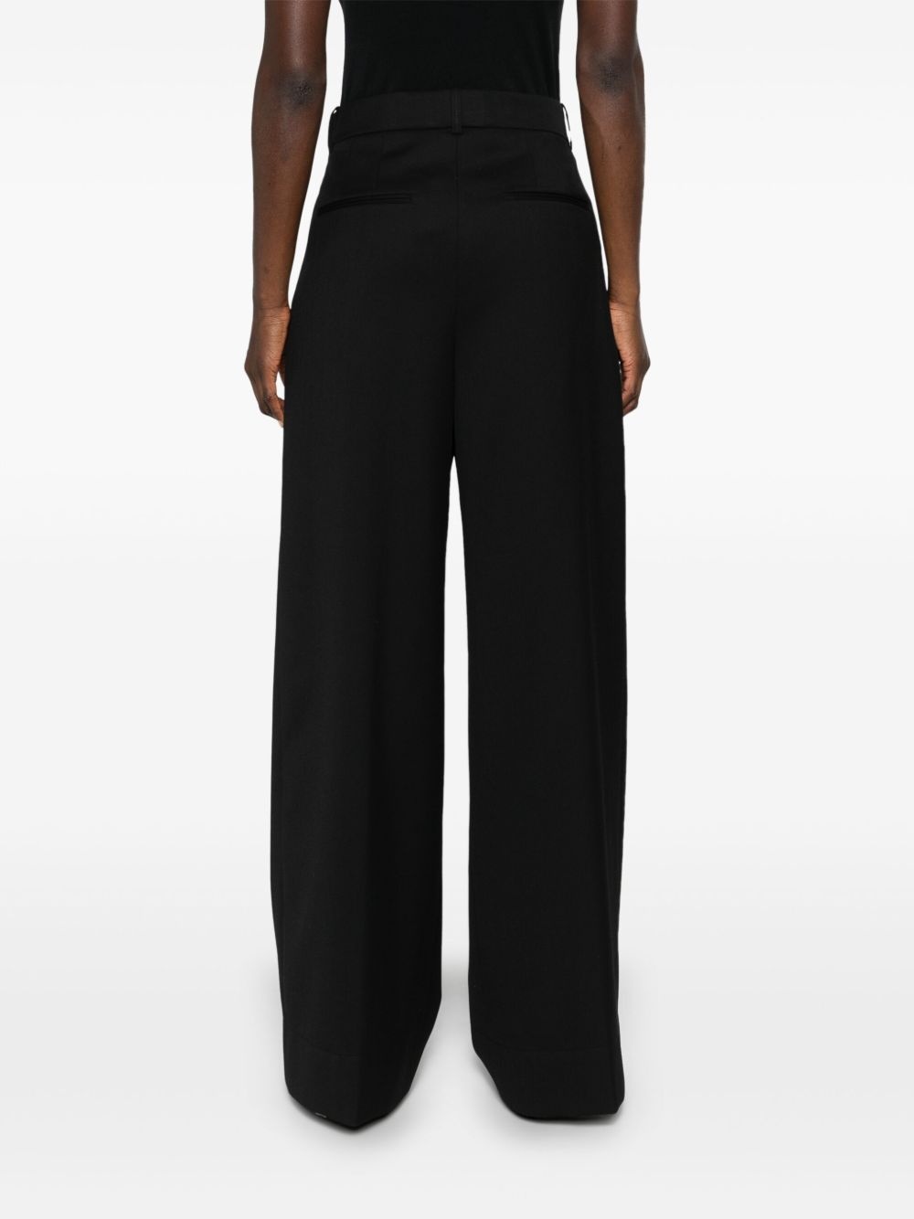 low-waisted tailored trousers - 4
