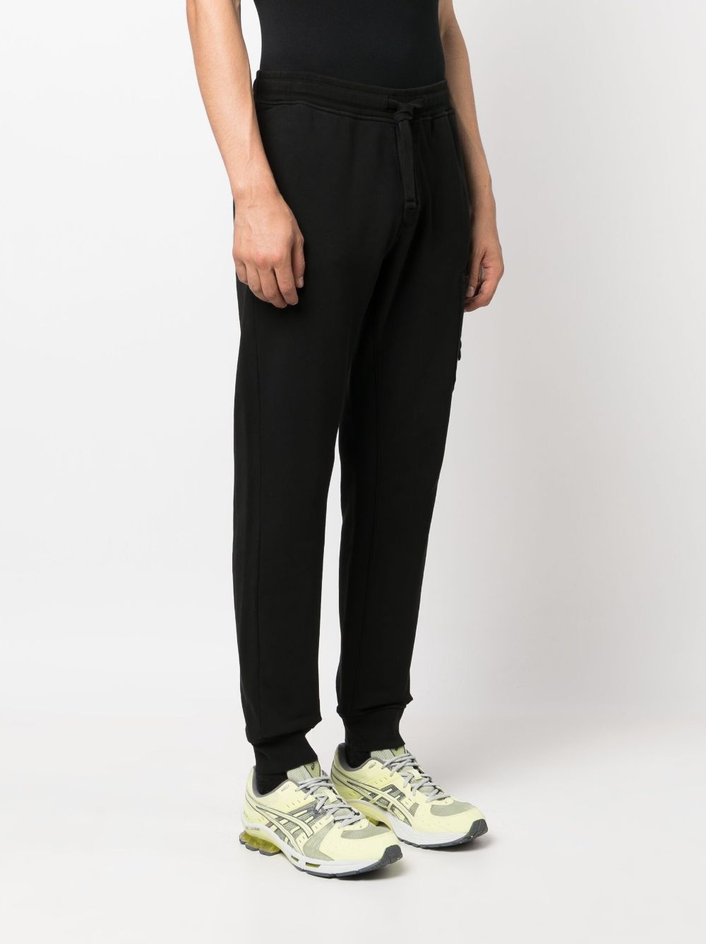 logo-embroidered cotton track pants - 3