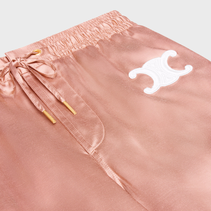 triomphe athletic pants in satin 3