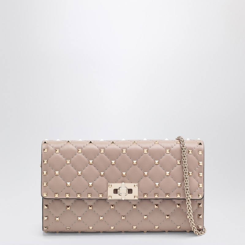 Rockstud Spike crossbody bag powder-coloured - 1