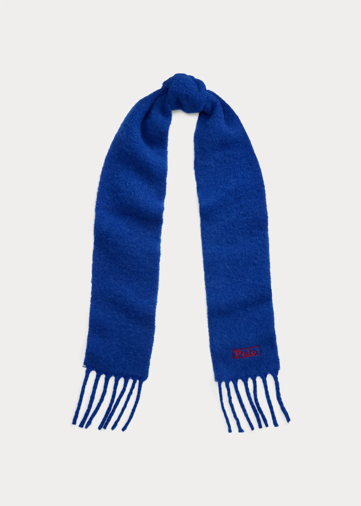 Brushed Wool-Blend Fringe Scarf - 1