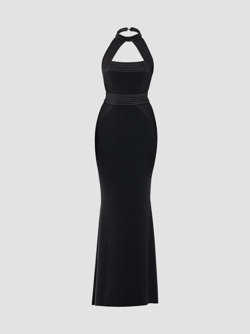 Women's They Return Halterneck Gown - Black 1