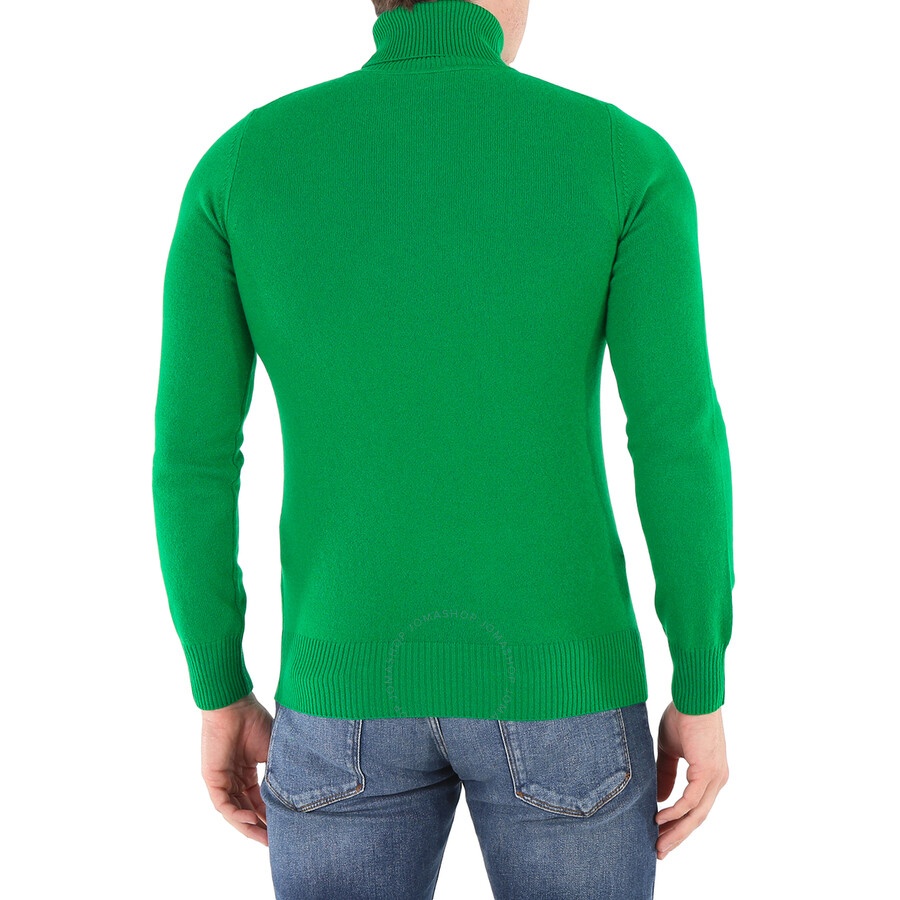 Emporio Armani Men's Verde Smeraldo Turtleneck Sweater - 6