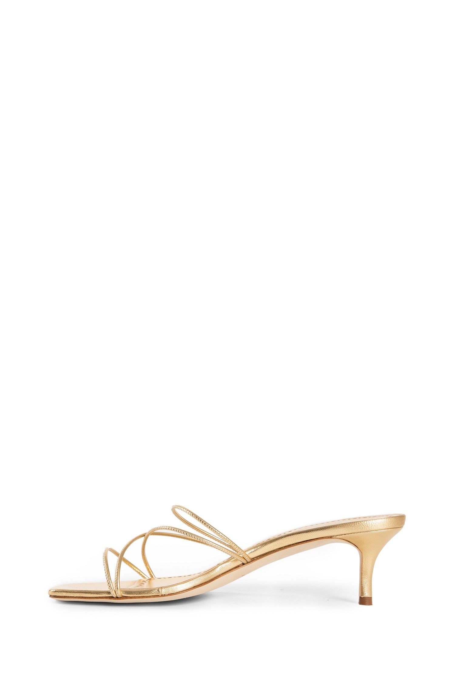 MANOLO BLAHNIK WOMAN GOLD SANDALS - 4