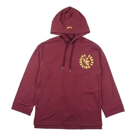 (WMNS) PUMA X Fenty By Rihanna Long Sleeve Hoodie 'Burgundy' 575874-02 - 1