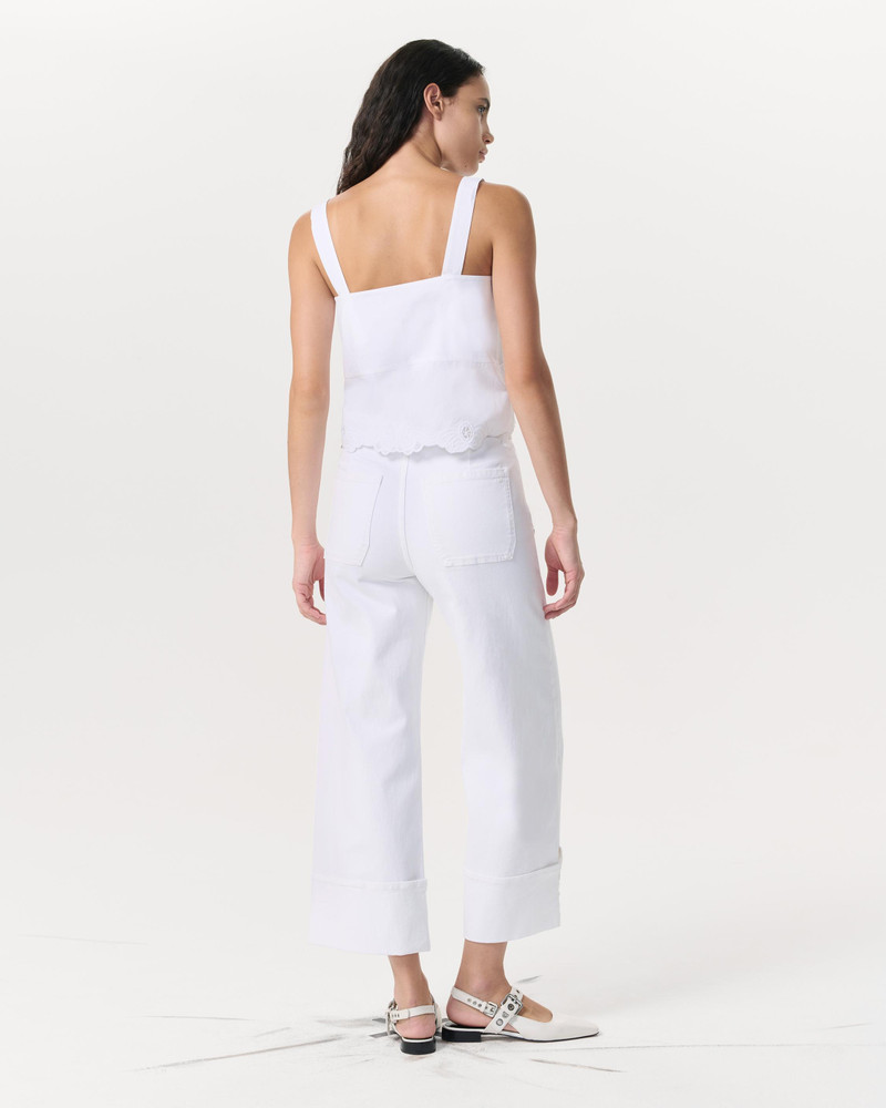 Clem Lace-Trim Poplin Tank Top 5