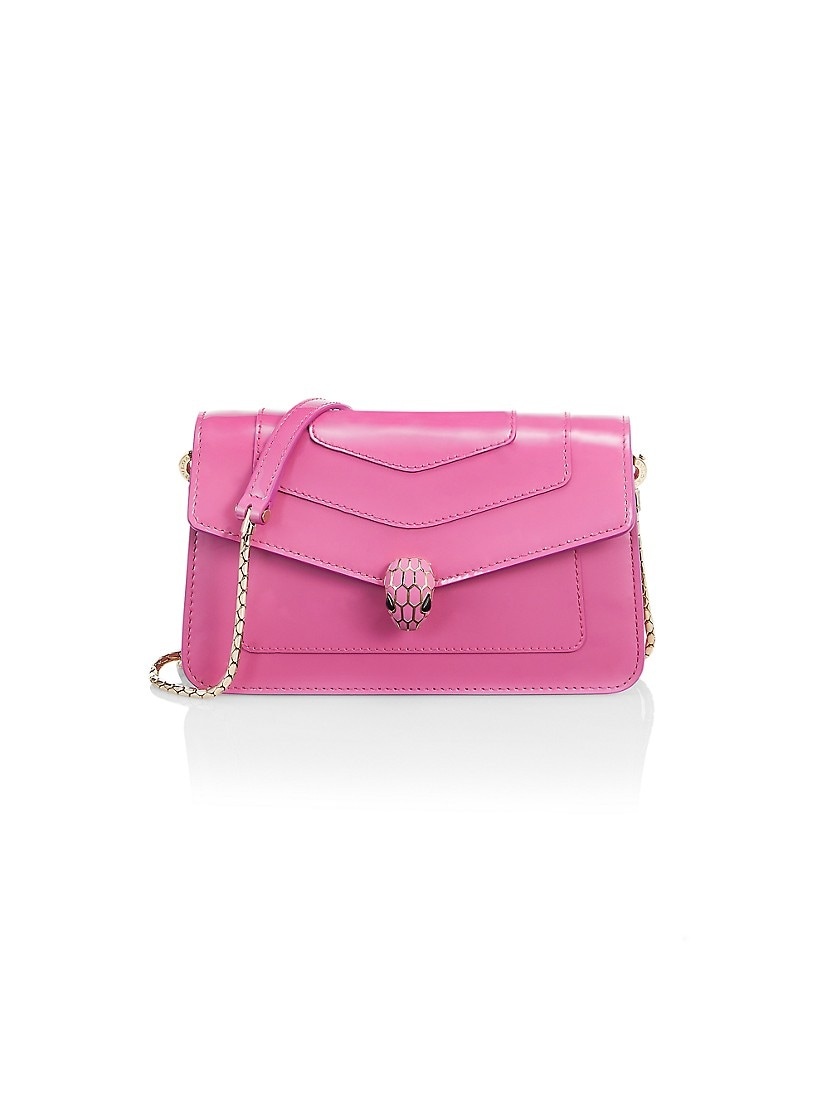 Serpenti Forever Leather Chain Pochette Bag - 1