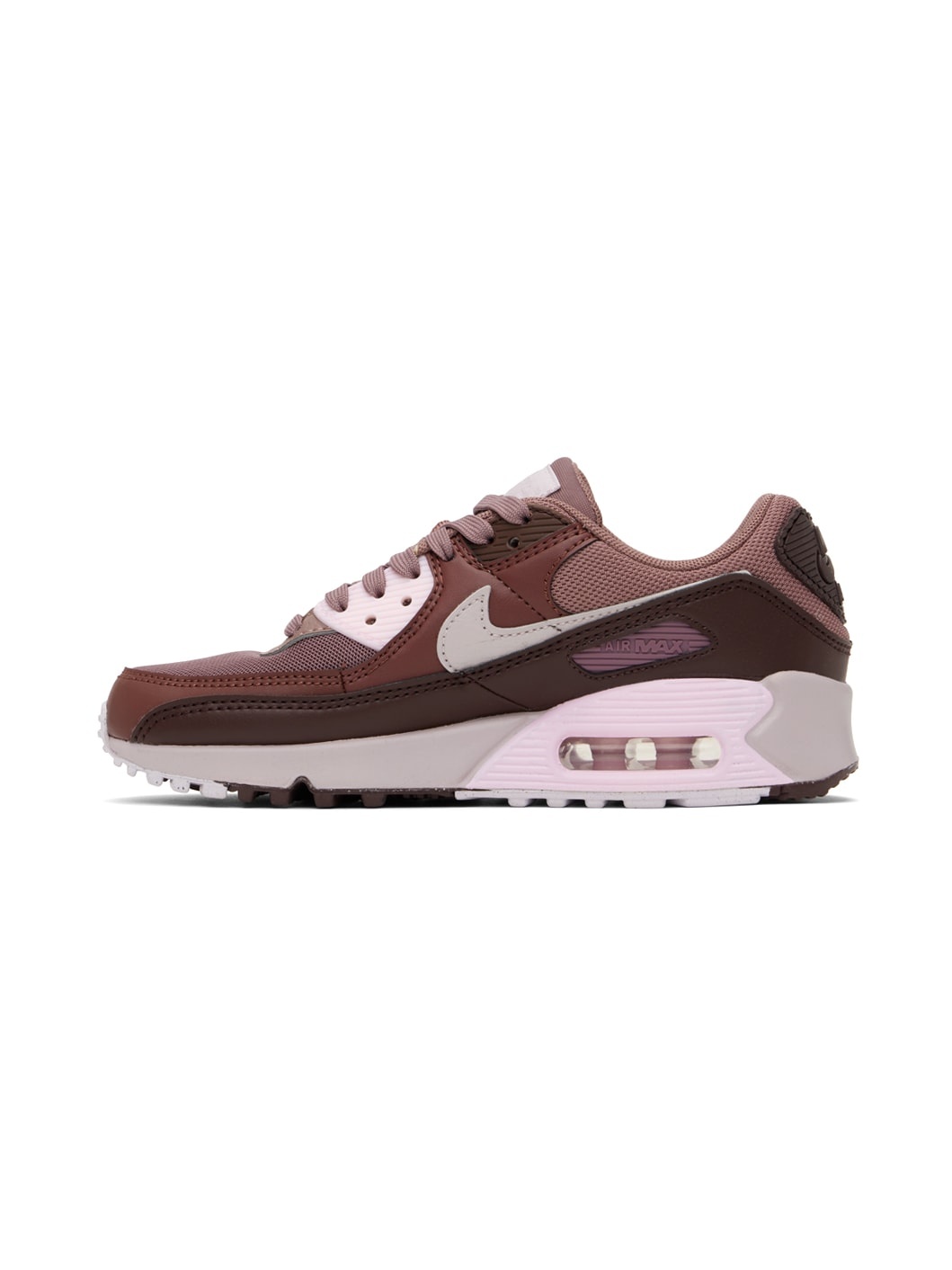 Burgundy & Pink Air Max 90 Sneakers - 3