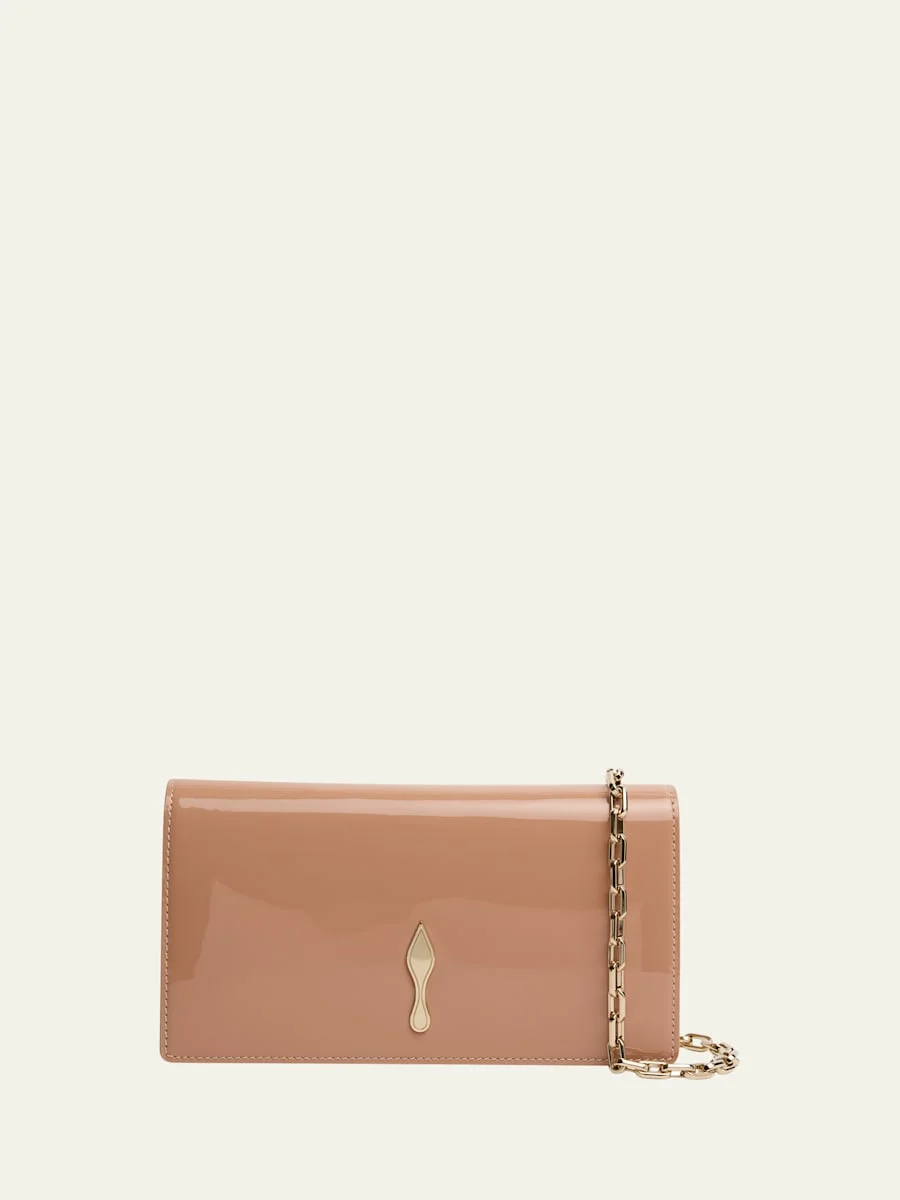 Bettina Patent Leather Clutch Bag - 1