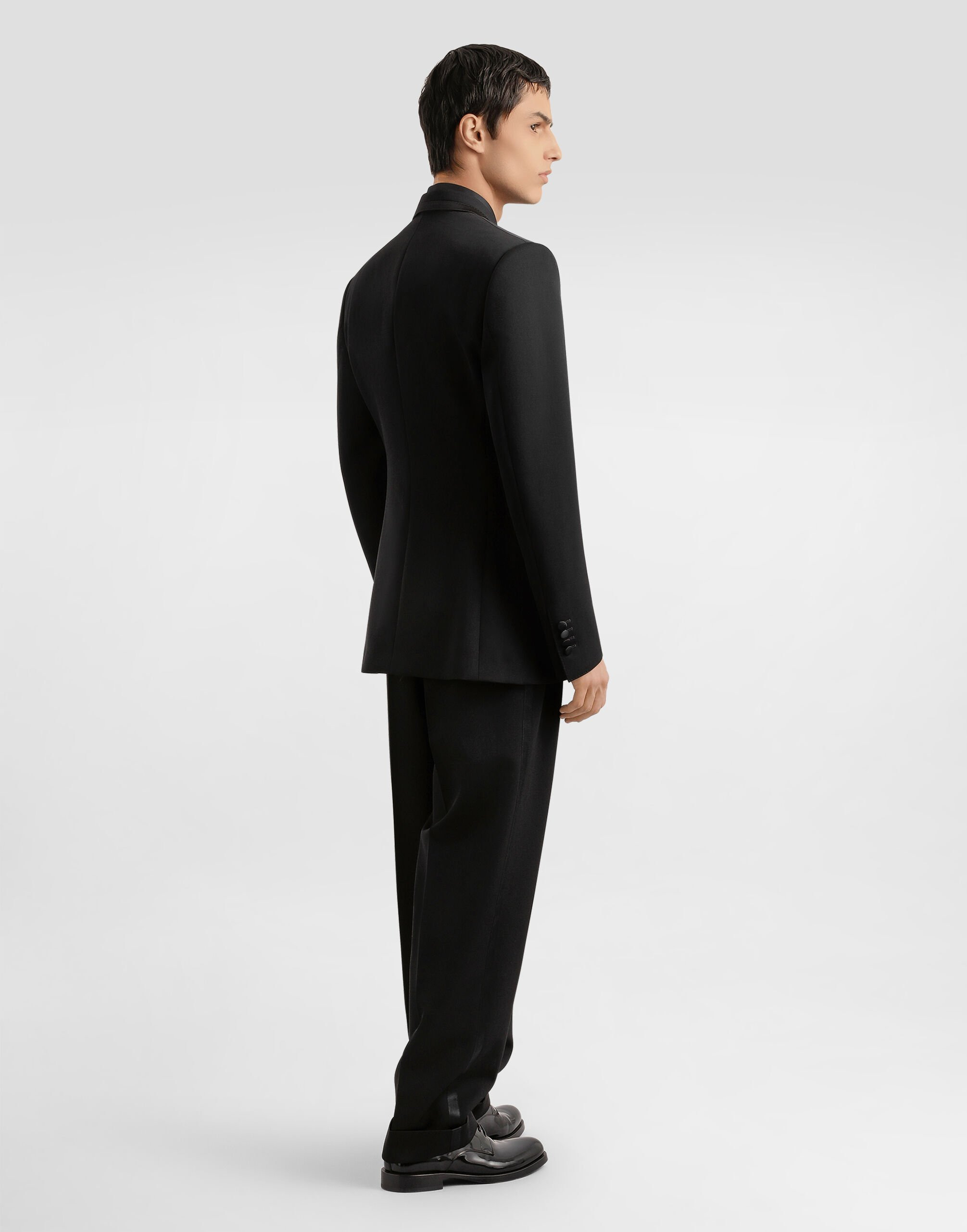 Double-breasted jacket inwool gabardine - 3