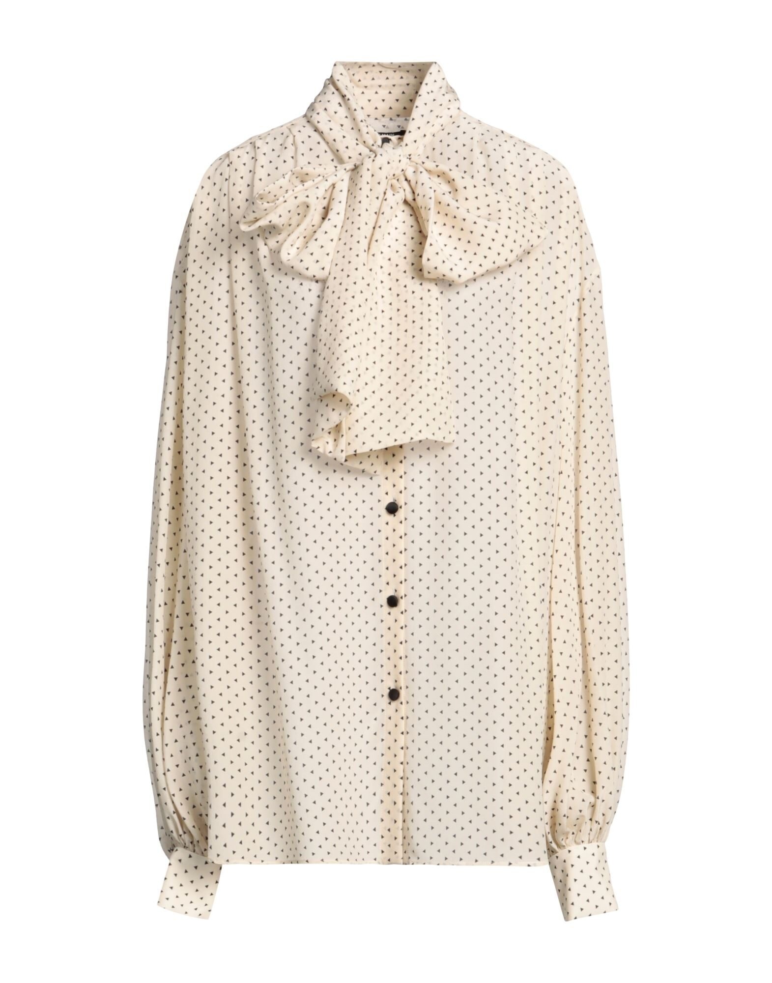 Beige Women's Patterned Shirts & Blouses - 1