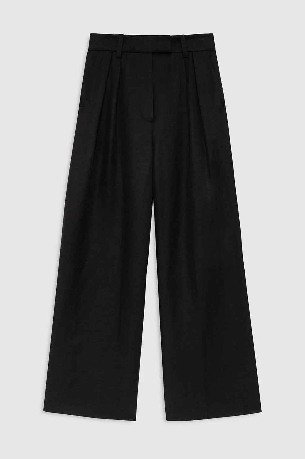 Lou Trouser - Black Linen Blend - 1