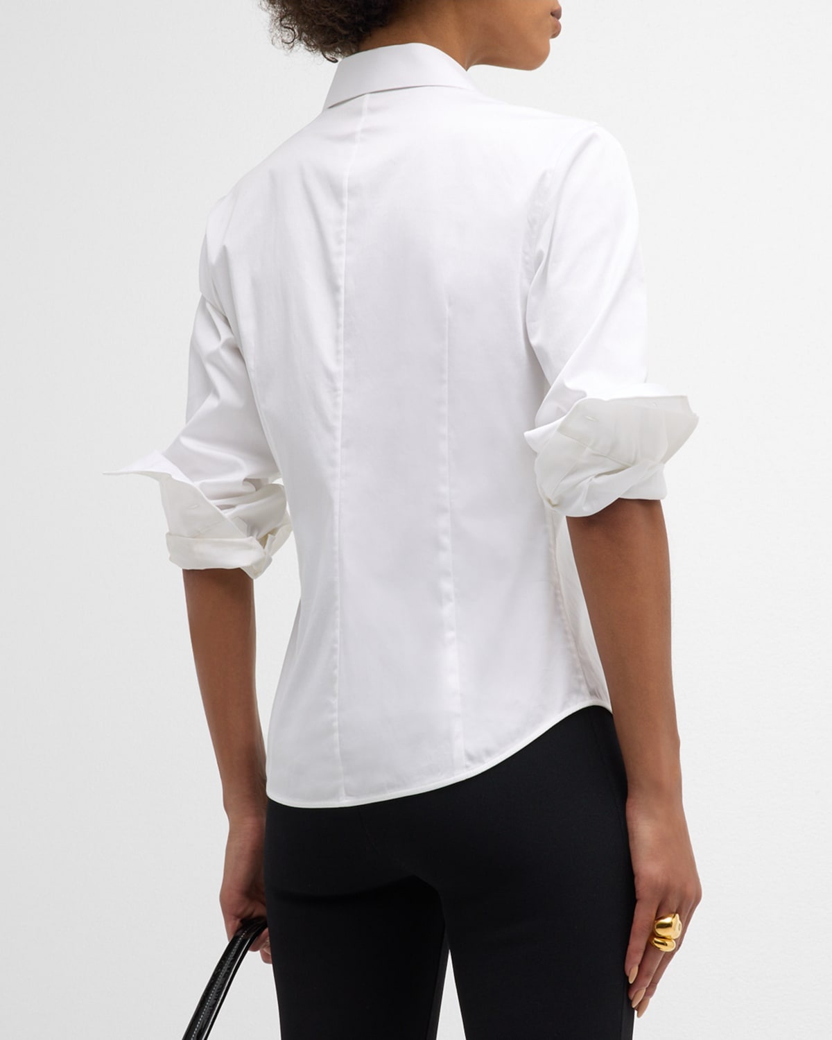 Fitted Button-Front Shirt - 3