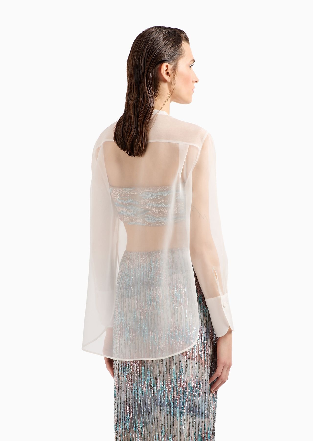 Silk-organza shirt - 3
