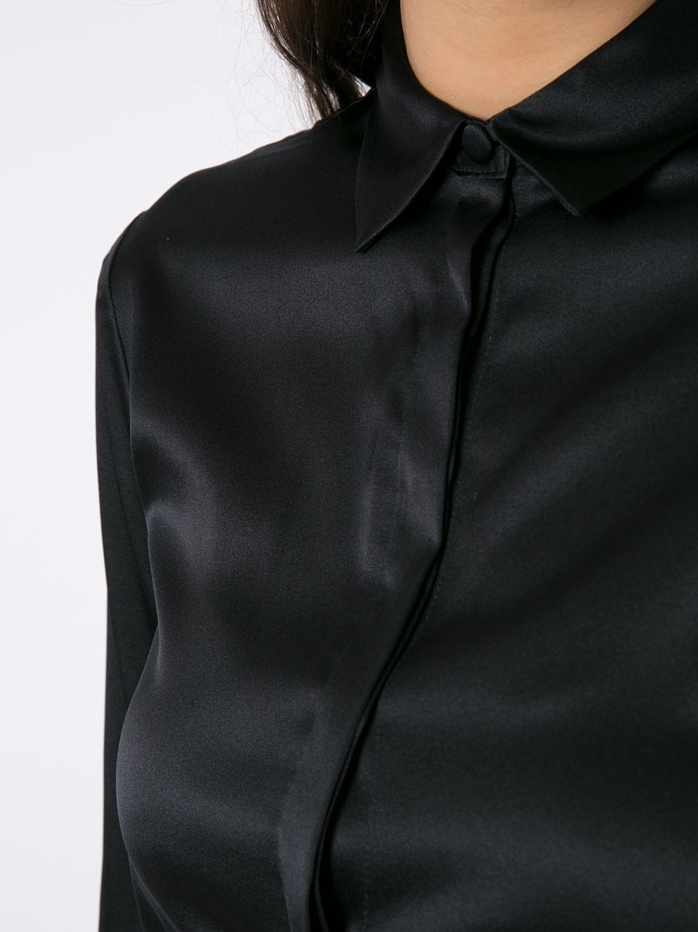 long-sleeve silk shirt - 5