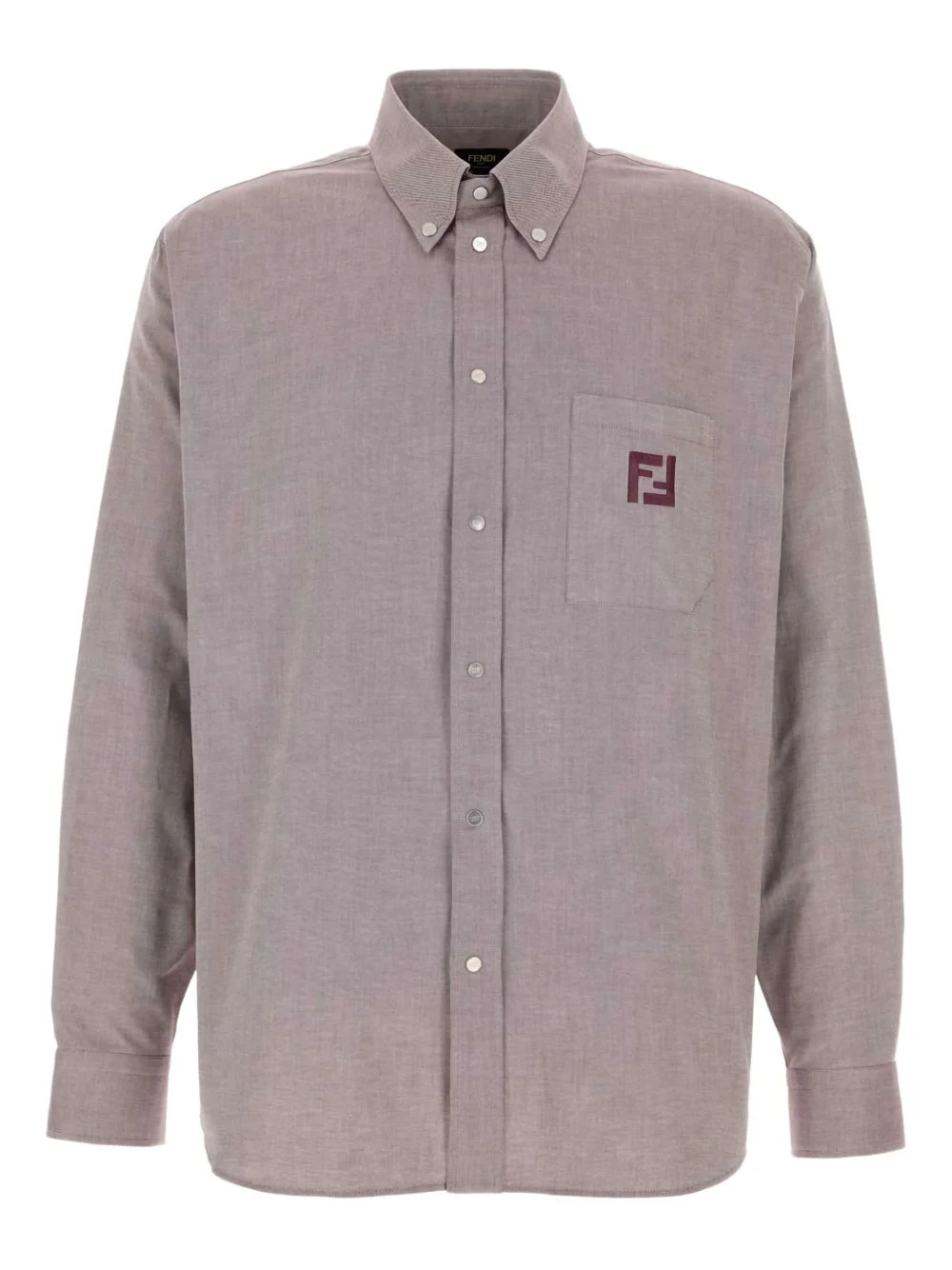 logo-embroidered shirt - 1