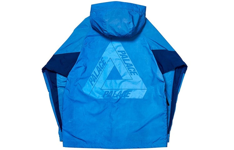 PALACE PALACE FW19 Deflector Reflective Material Back Logo Hooded Jacket Unisex Blue PAL-FW19-018 outlook