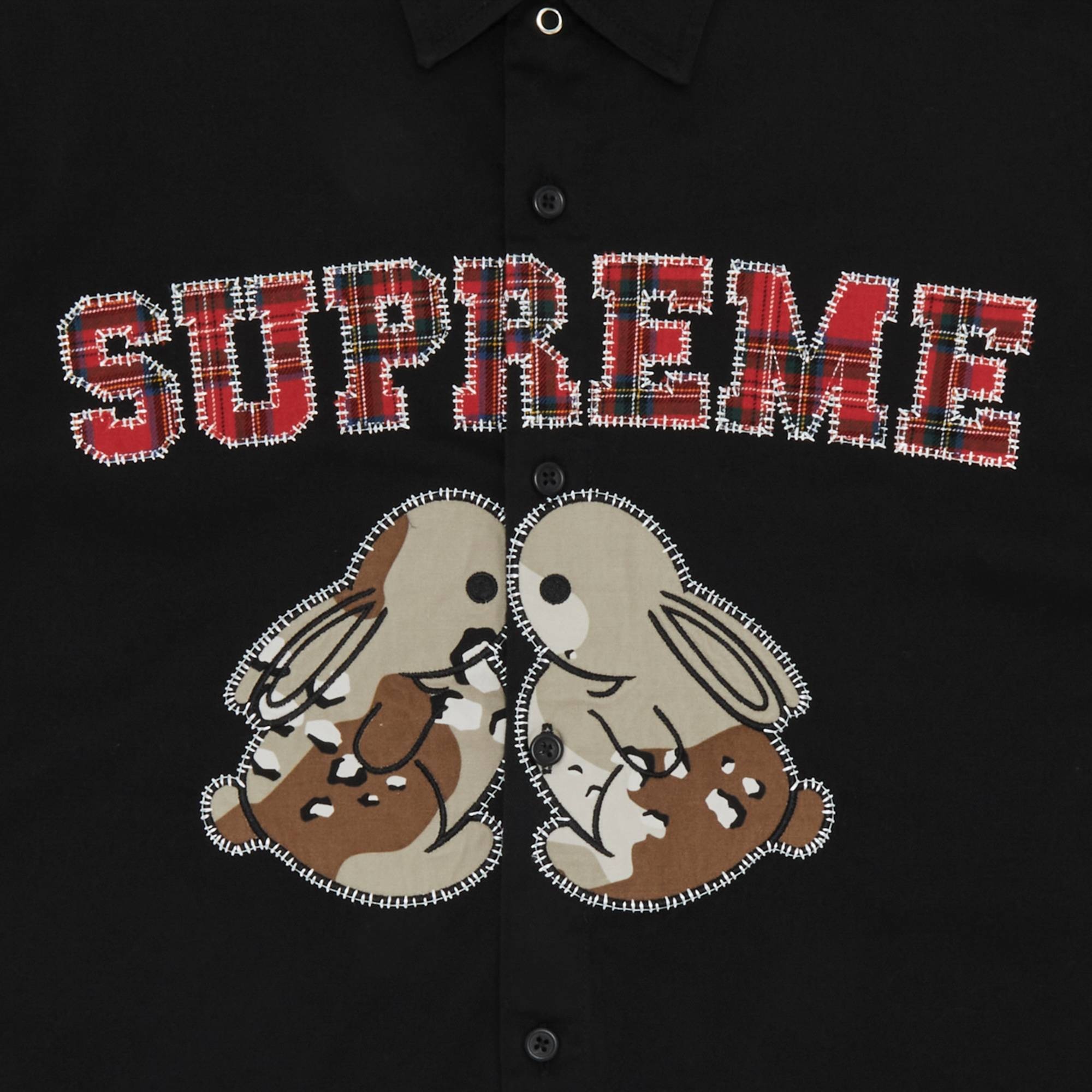 Supreme Bunnies Short-Sleeve Work Shirt 'Black' - 3