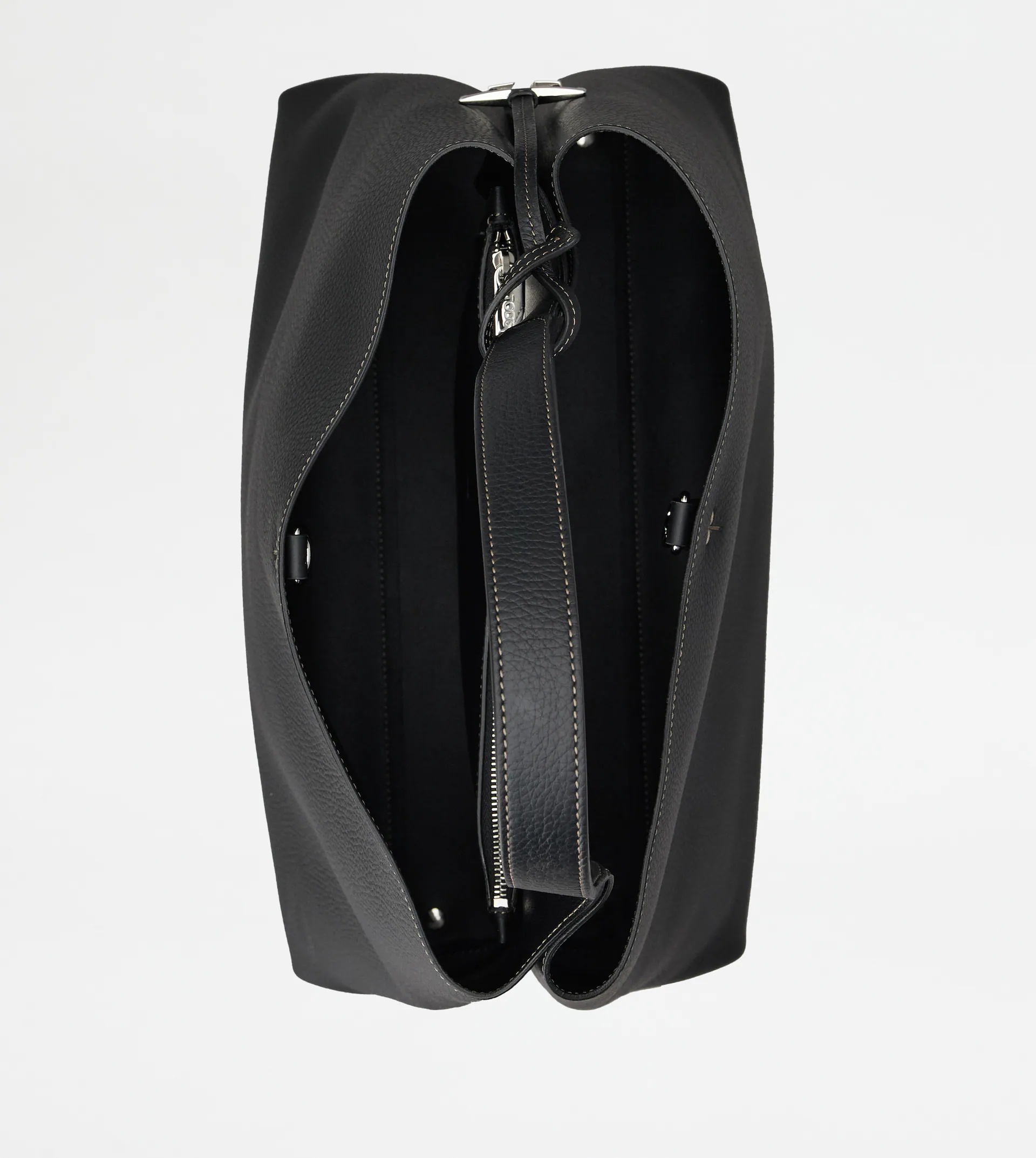 TOD'S BAG IN LEATHER MEDIUM - BLACK - 3