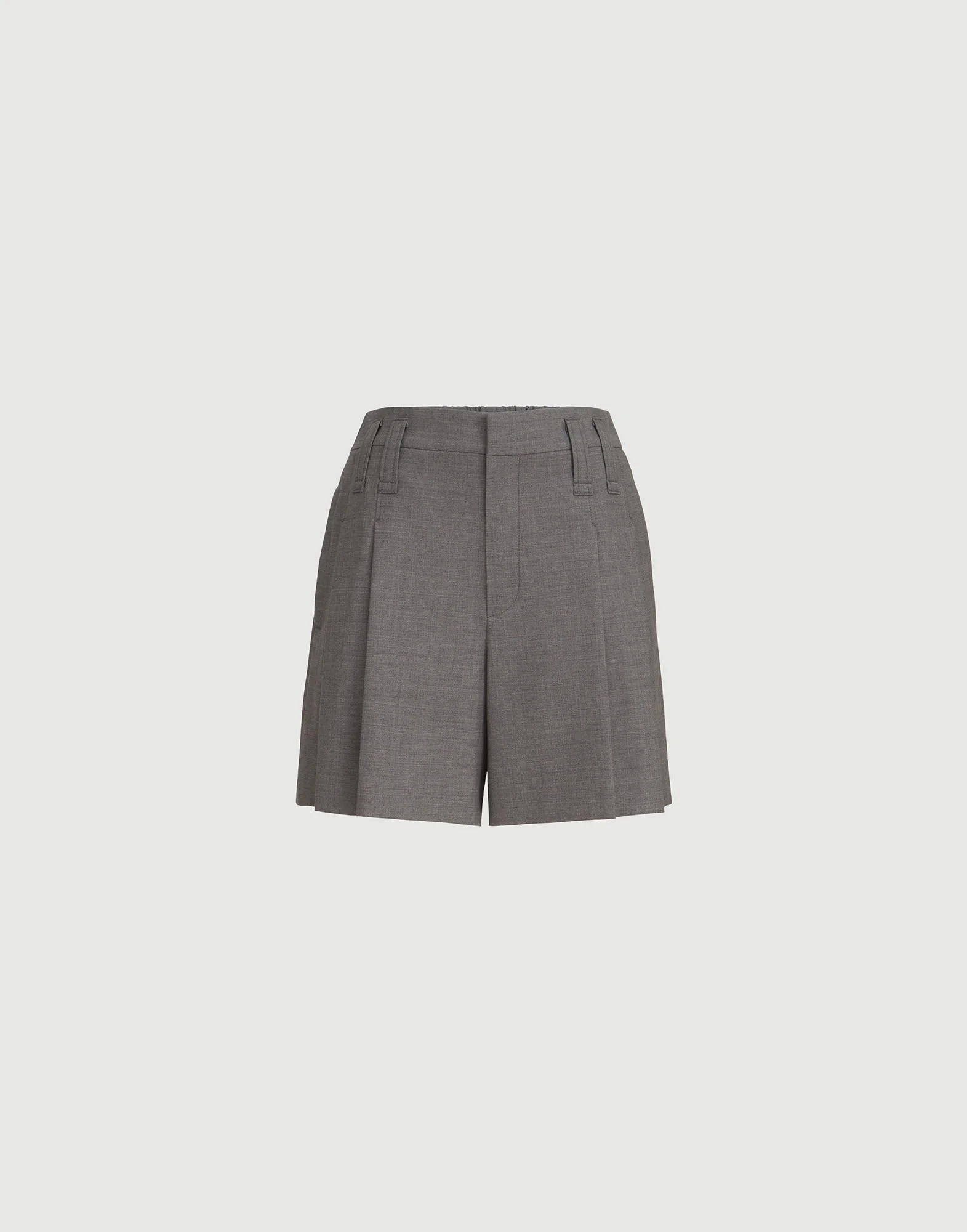 Tropical luxury wool formal shorts with monili - 1