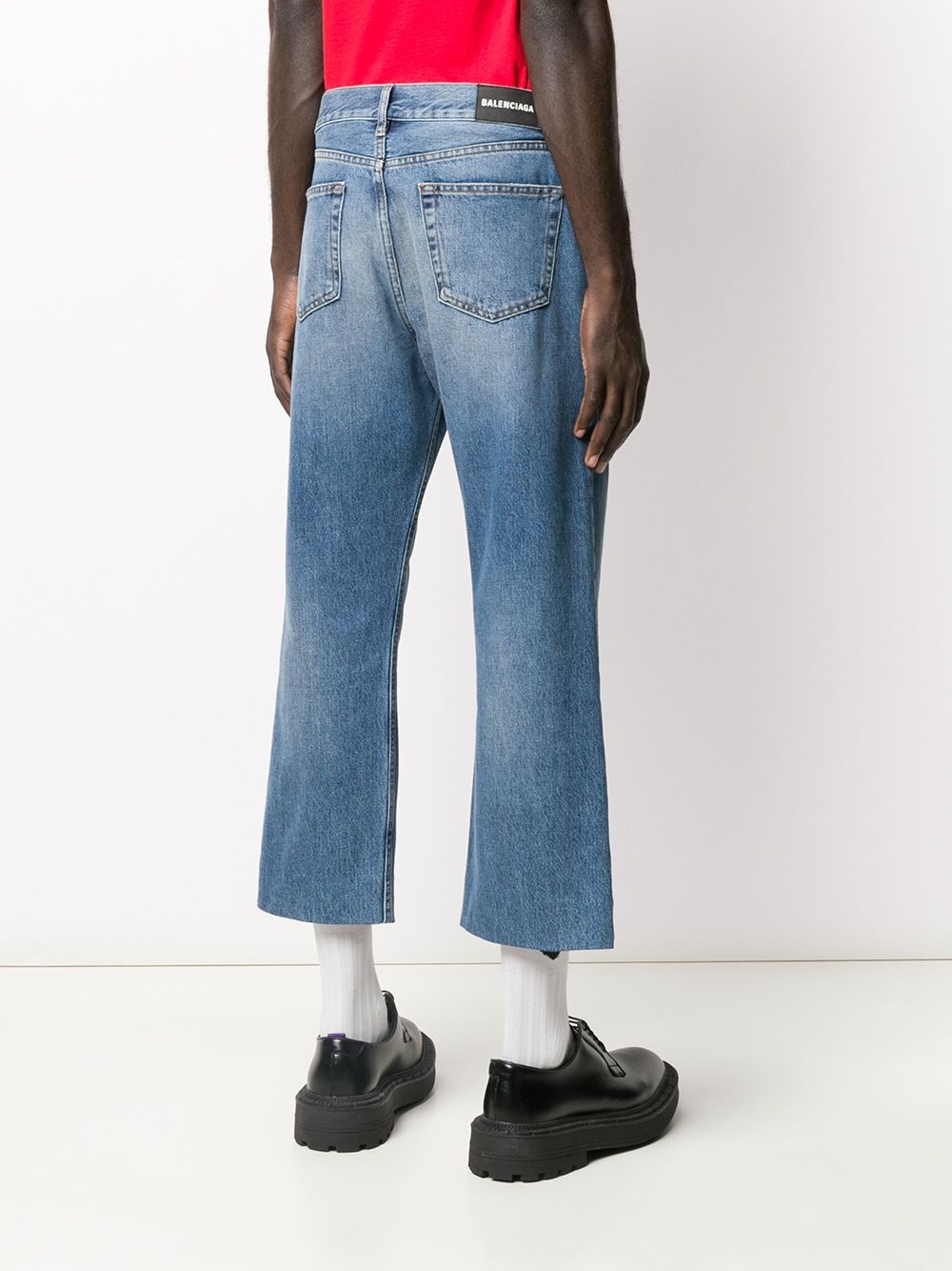 cropped straight-leg jeans - 4