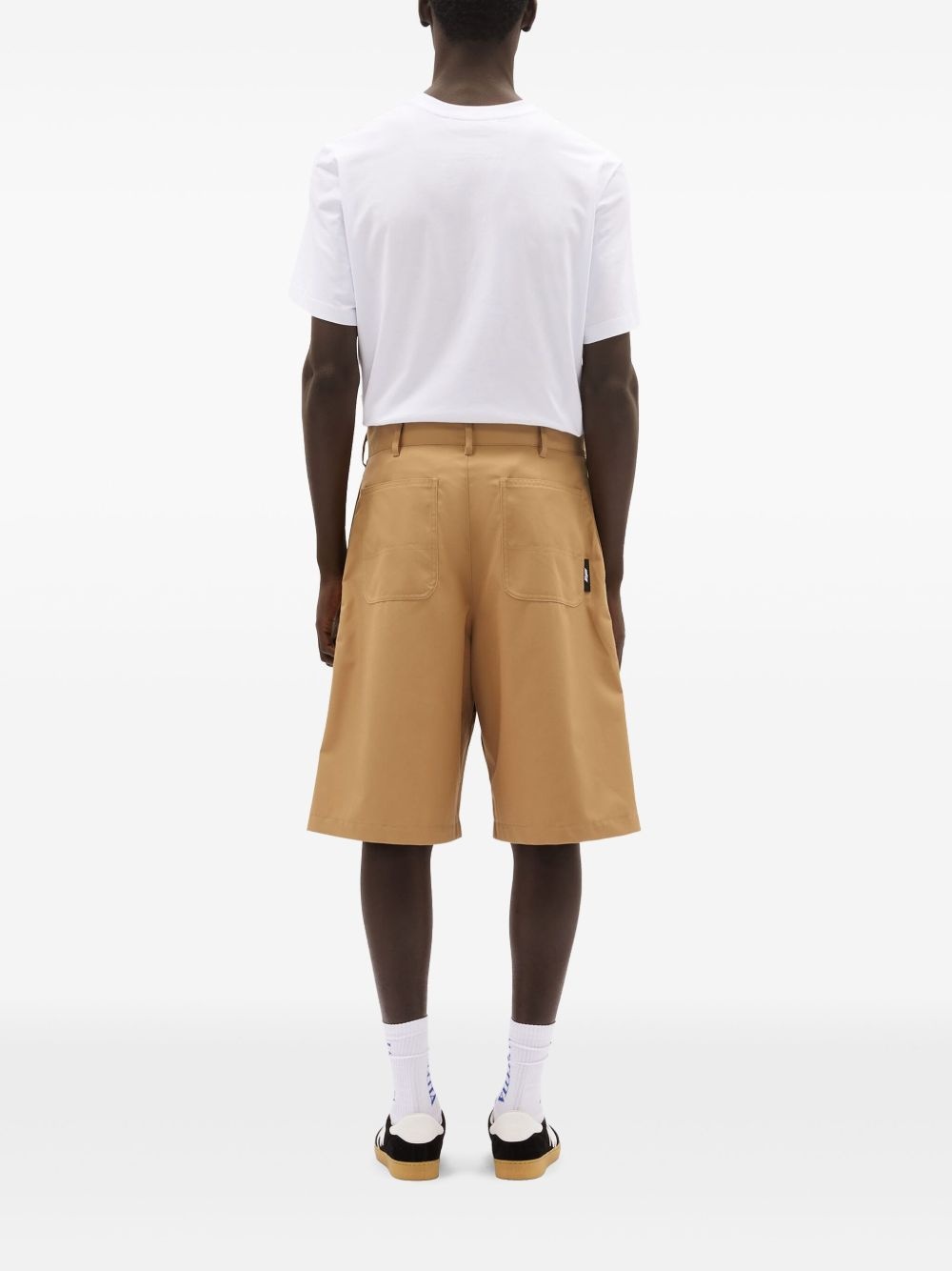 contrasting-trim shorts - 4