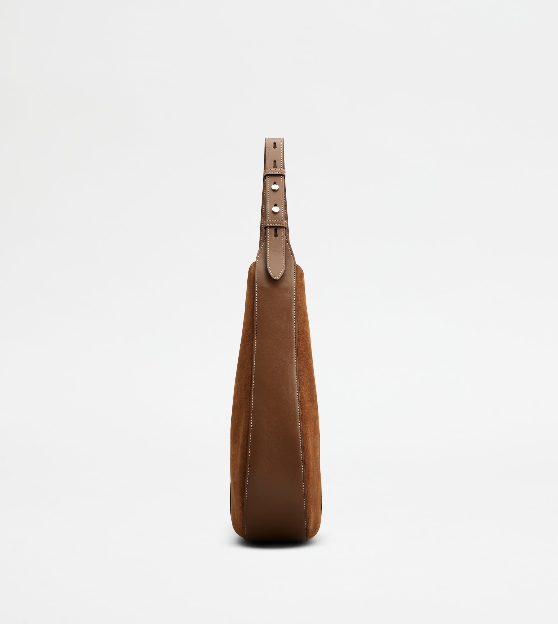 TOD'S DI BAG HOBO IN SUEDE SMALL - BROWN - 2