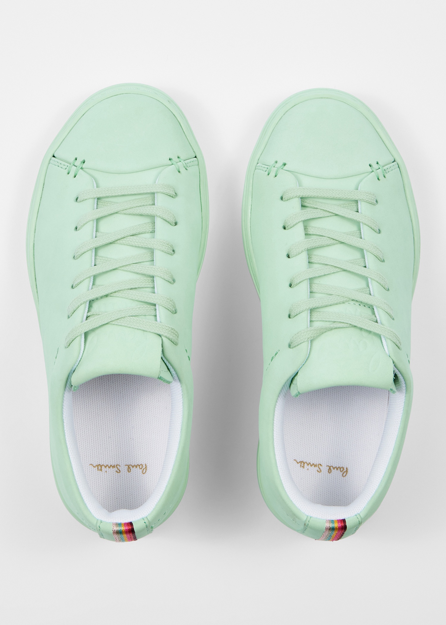 Women's Mint Green Tonal 'Leanne' Nubuck Trainers - 4