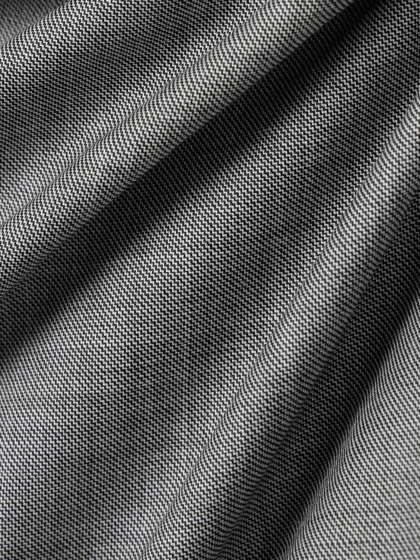 Lyra draped wool-twill blouse Gray - 5